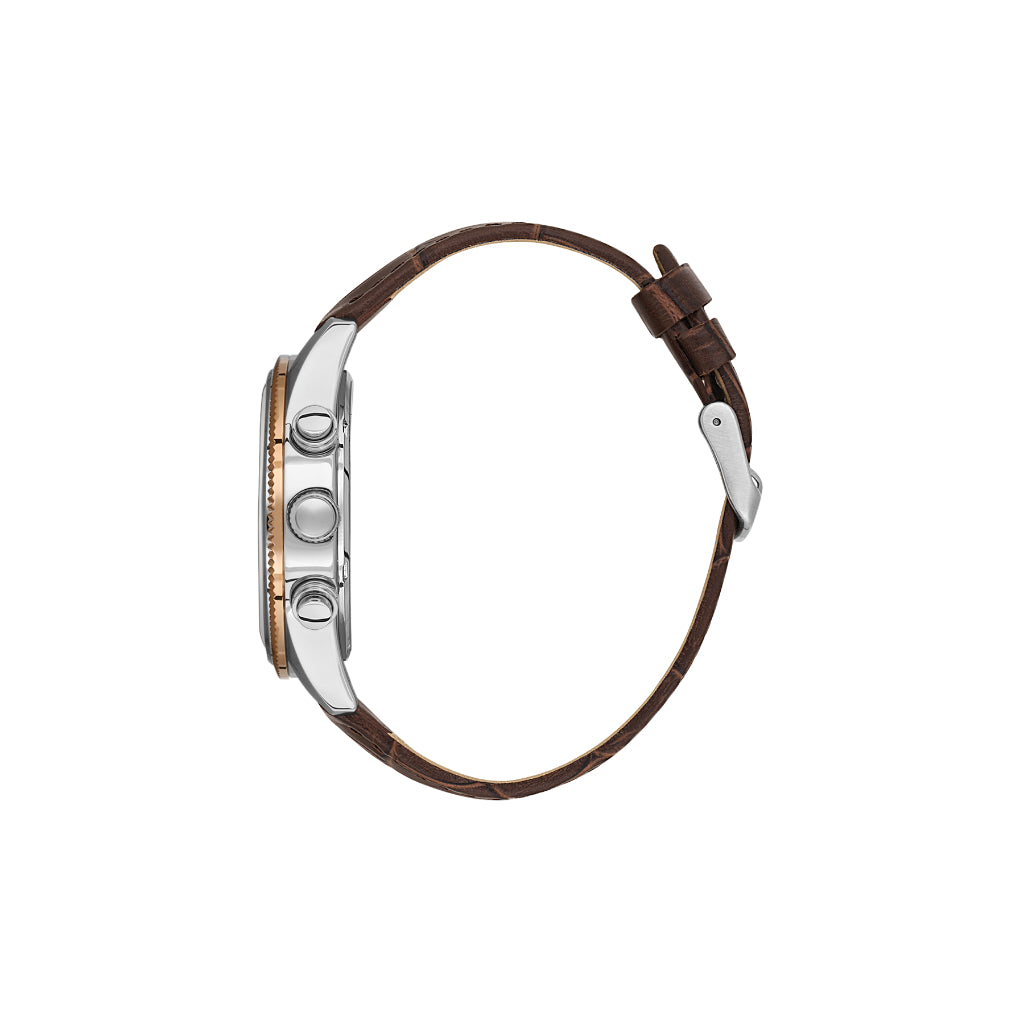 Bigotti Quotidiano Dark Brown Genuine Leather Watch for Men BG.1.10688-5