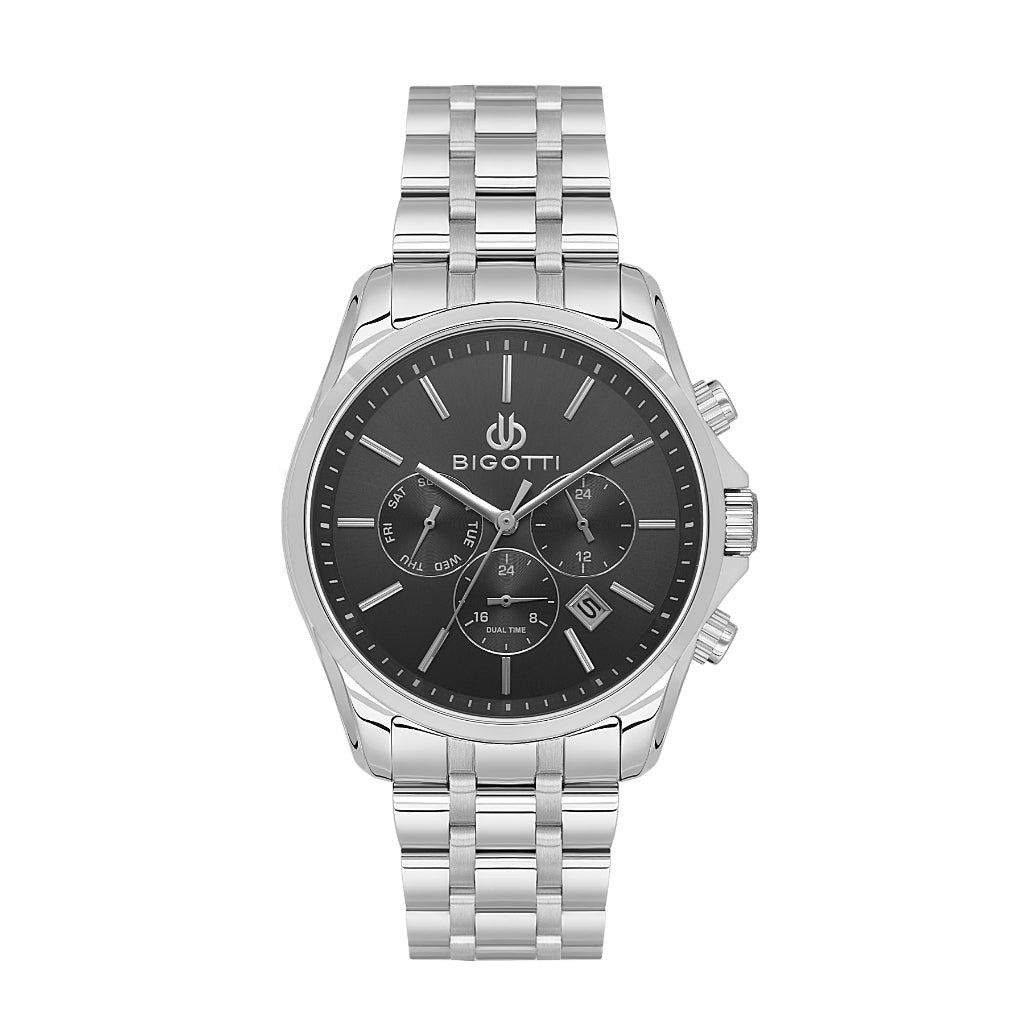 Bigotti Quotidiano Silver Stainless Steel Watch for Men BG.1.10691-1