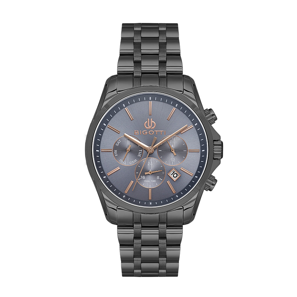 Bigotti Quotidiano Black Stainless Steel Watch for Men BG.1.10691-5