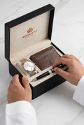 Bigotti Quotidiano Silver and Rose Gold Stainless Steel Watch Gift Set for Men BG.1.10695-5