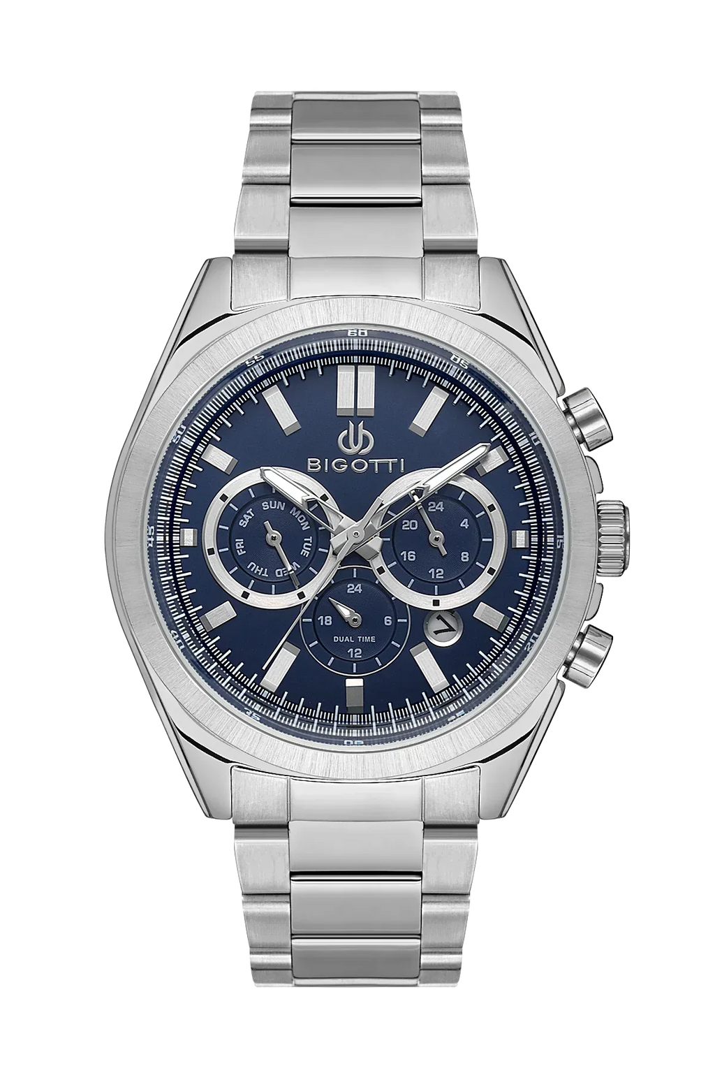 Bigotti Quotidiano Silver Stainless Steel Watch for Men BG.1.10512-3 - Daniel Klein Saudi Arabia