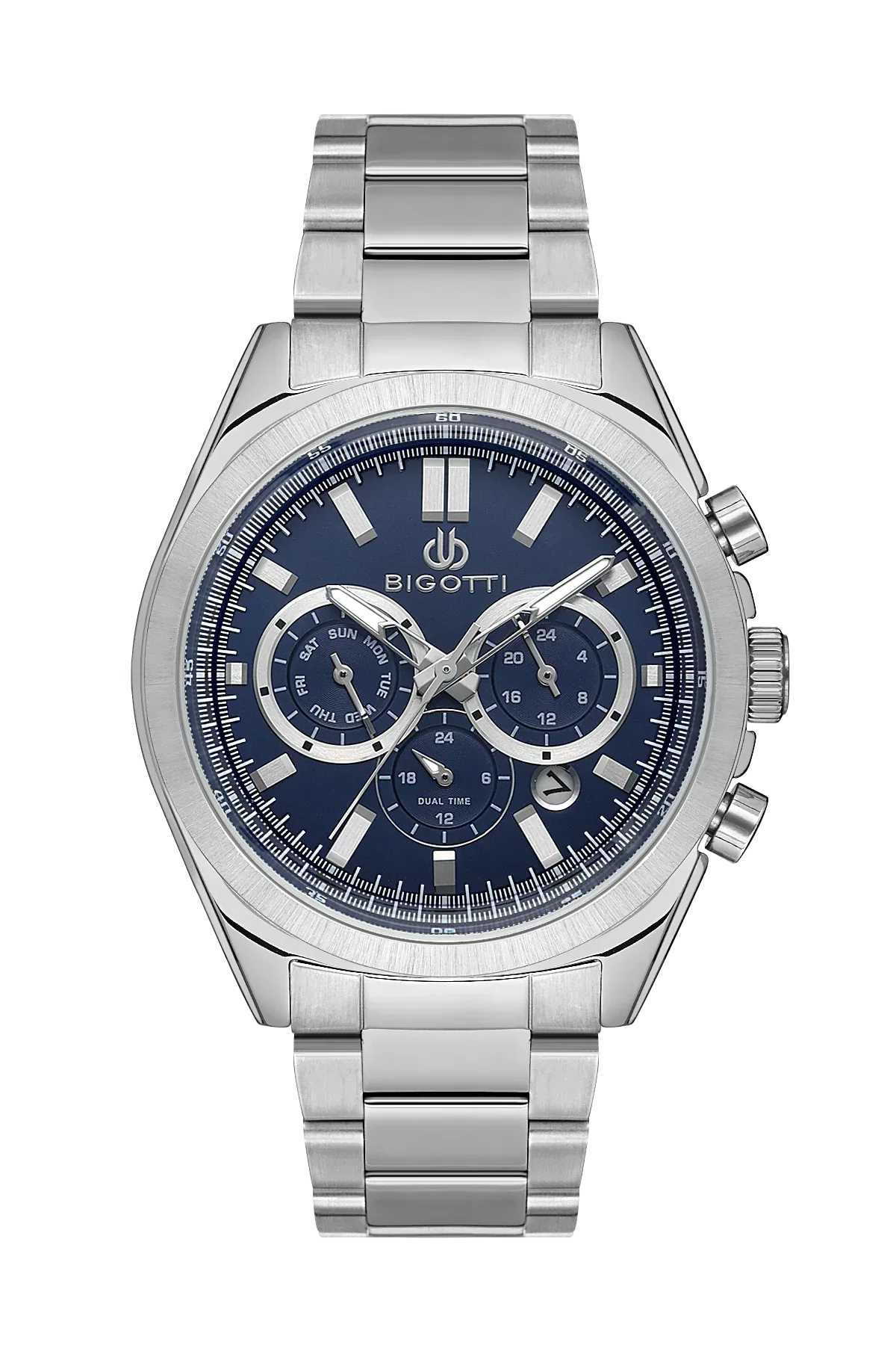 Bigotti Quotidiano Silver Stainless Steel Watch for Men BG.1.10512-3 - Daniel Klein Saudi Arabia