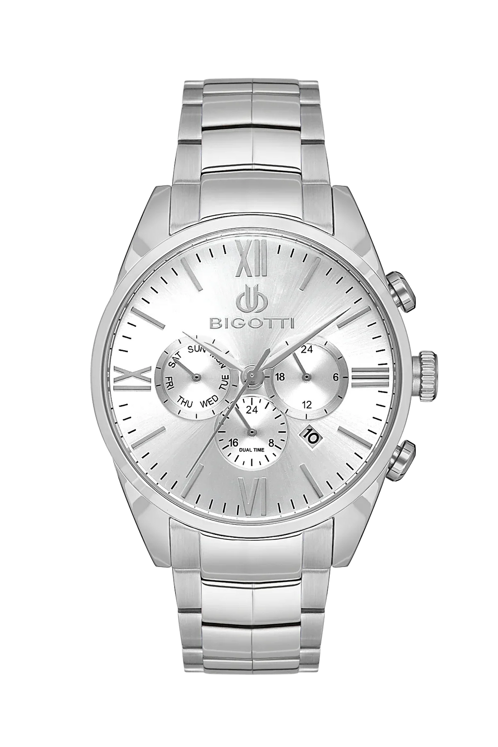 Bigotti Raffinato Silver Stainless Steel Watch for Men BG.1.10530-1 - Daniel Klein Saudi Arabia