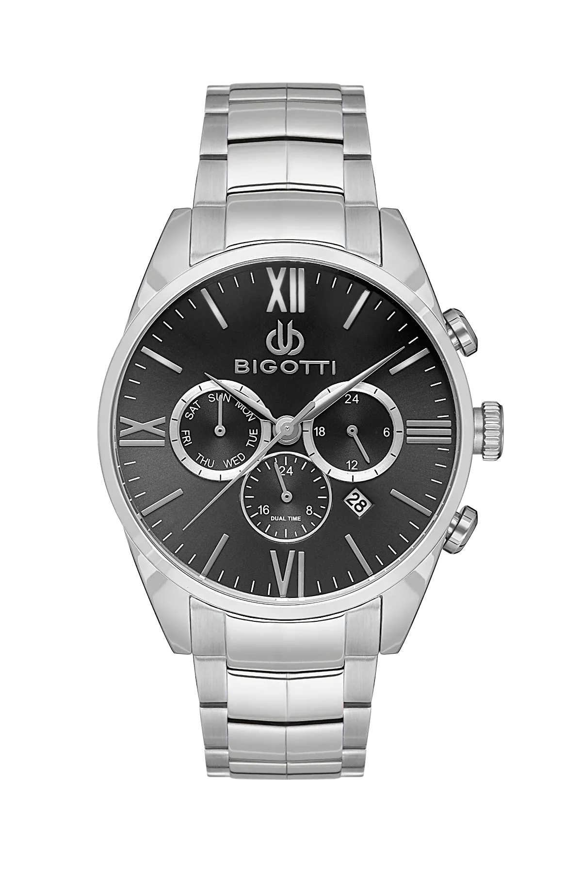 Bigotti Raffinato Silver Stainless Steel Watch for Men BG.1.10530-2 - Daniel Klein Saudi Arabia