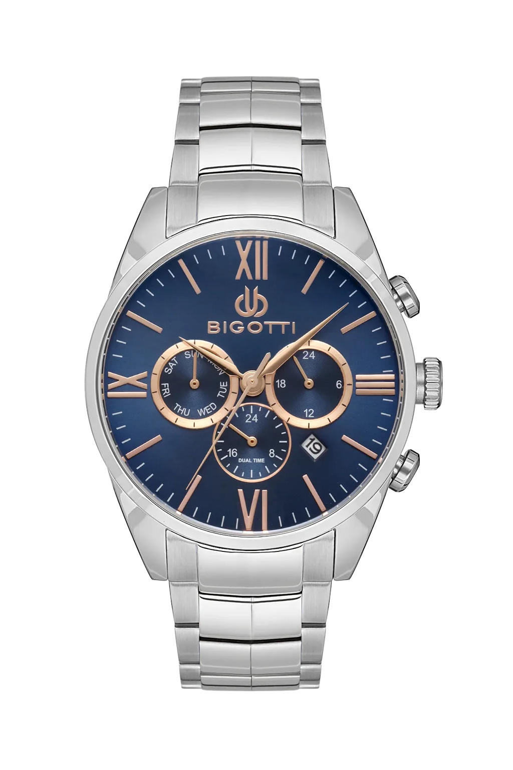 Bigotti Raffinato Silver Stainless Steel Watch for Men BG.1.10530-5 - Daniel Klein Saudi Arabia