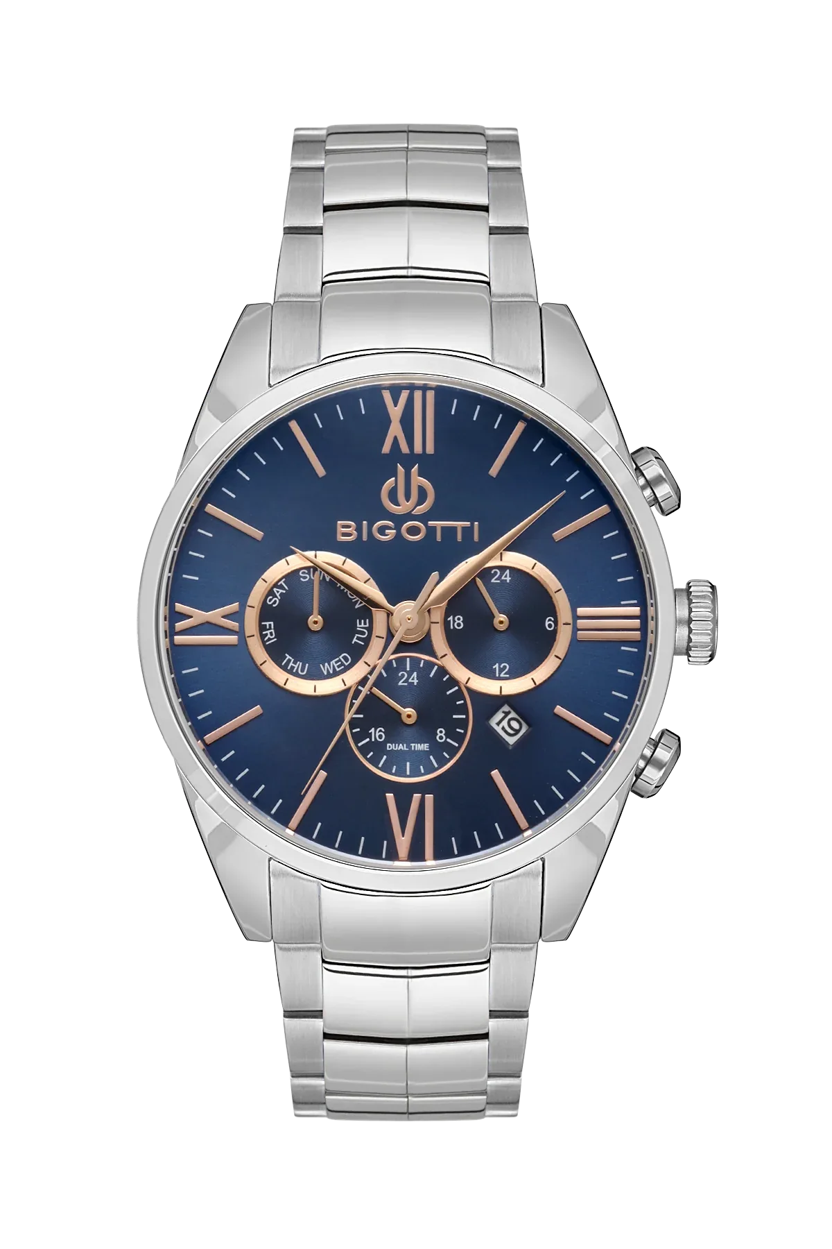 Bigotti Raffinato Silver Stainless Steel Watch for Men BG.1.10530-5 - Daniel Klein Saudi Arabia