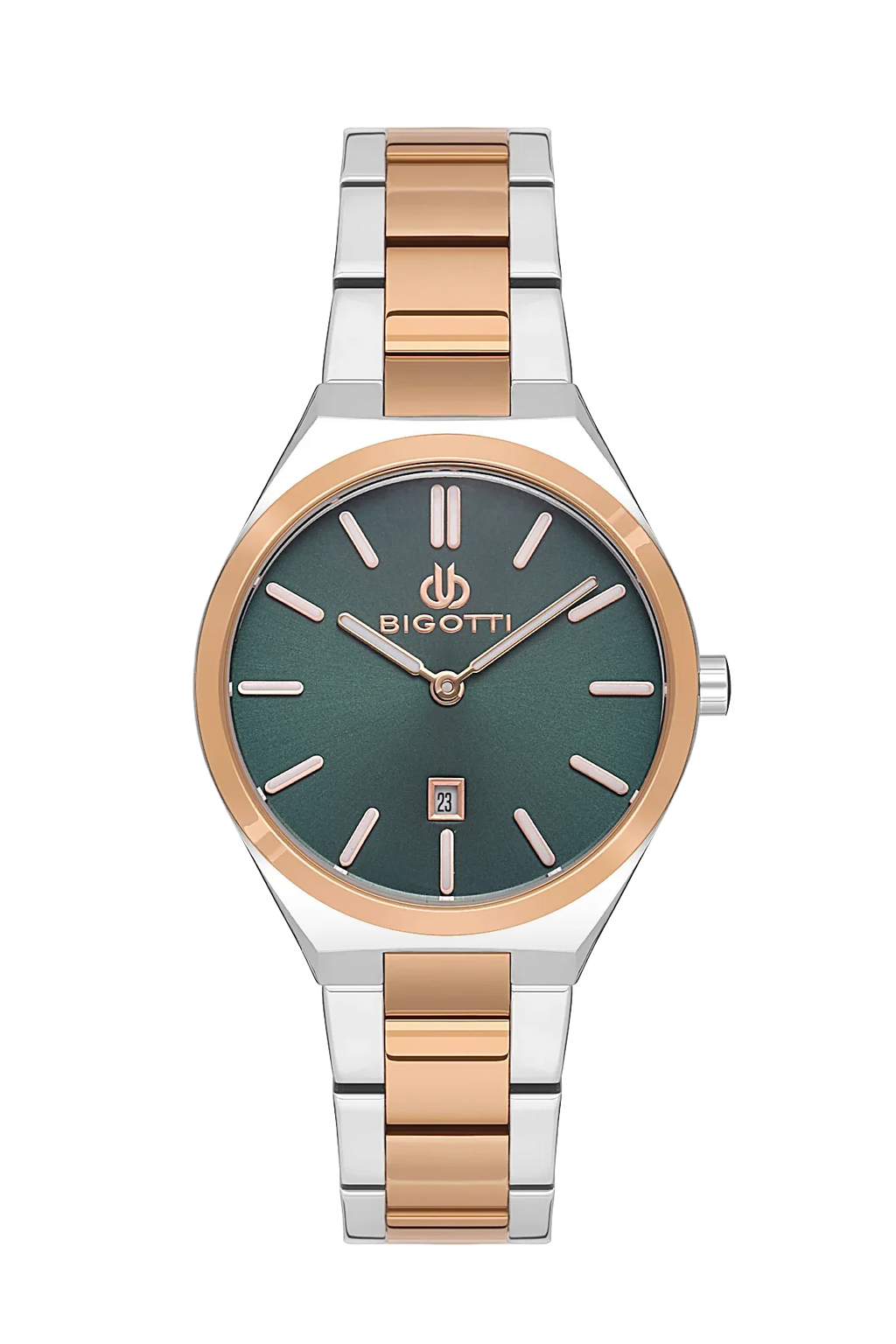 Bigotti Quotidiano Silver and Rose Gold Stainless Steel Watch for Women BG.1.10537-5 - Daniel Klein Saudi Arabia