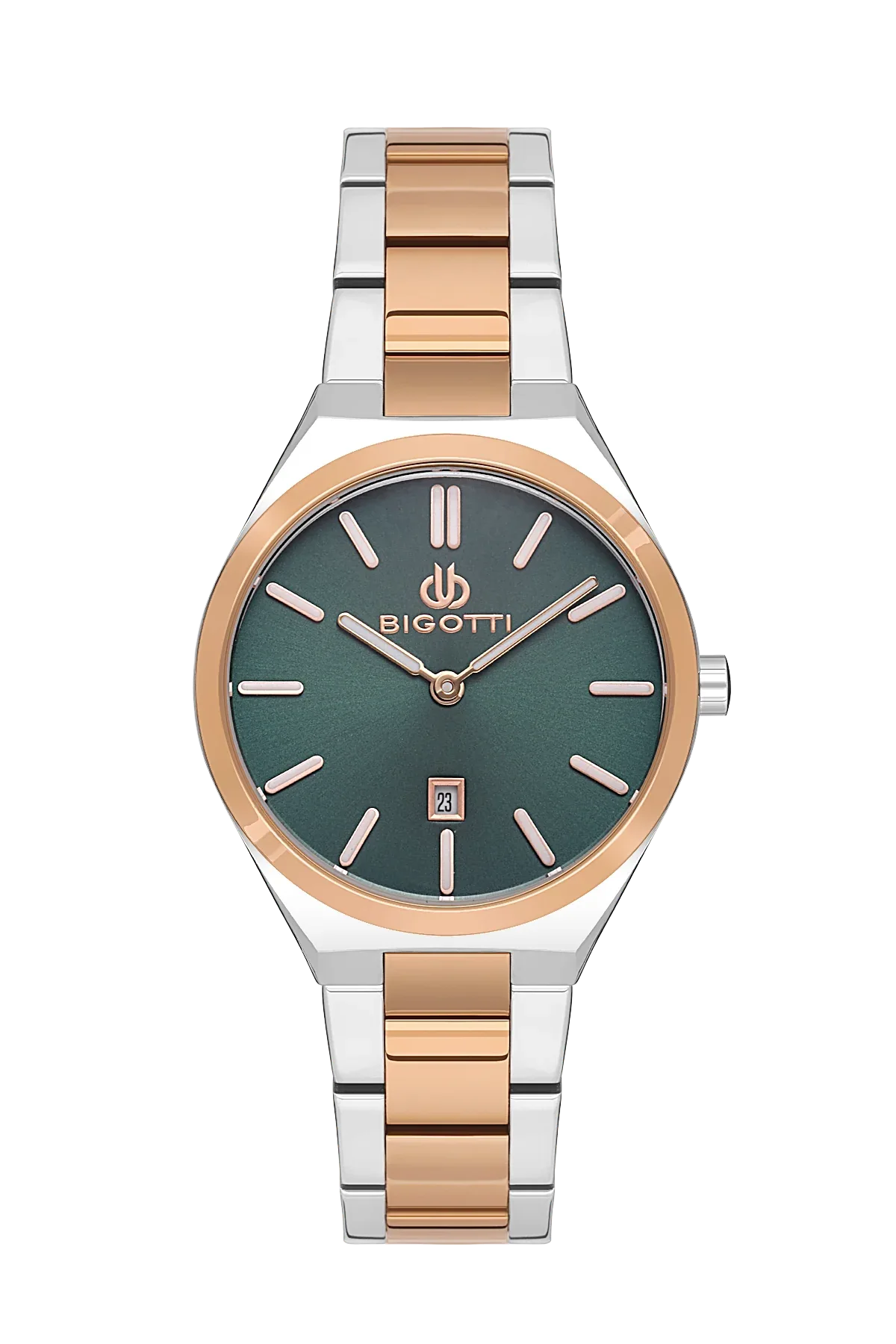 Bigotti Quotidiano Silver and Rose Gold Stainless Steel Watch for Women BG.1.10537-5 - Daniel Klein Saudi Arabia