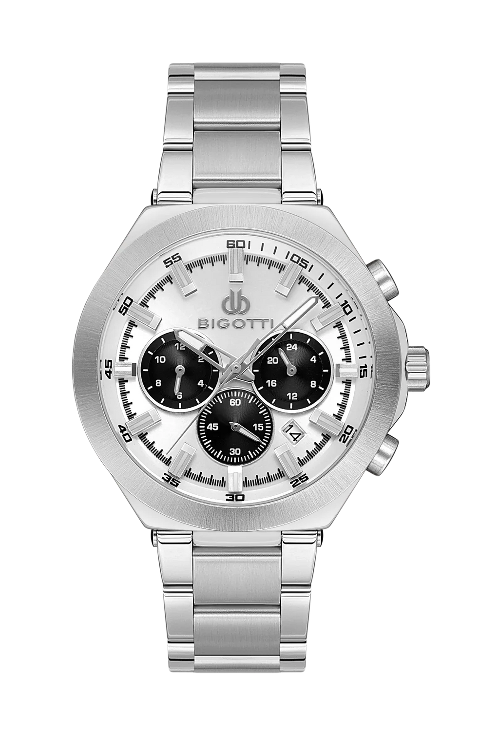 Bigotti Raffinato Silver Stainless Steel Watch for Men BG.1.10546-1 - Daniel Klein Saudi Arabia