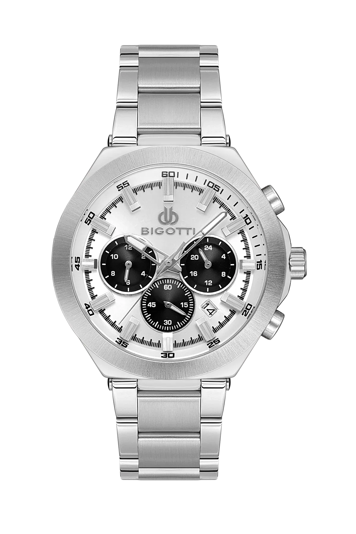 Bigotti Raffinato Silver Stainless Steel Watch for Men BG.1.10546-1 - Daniel Klein Saudi Arabia