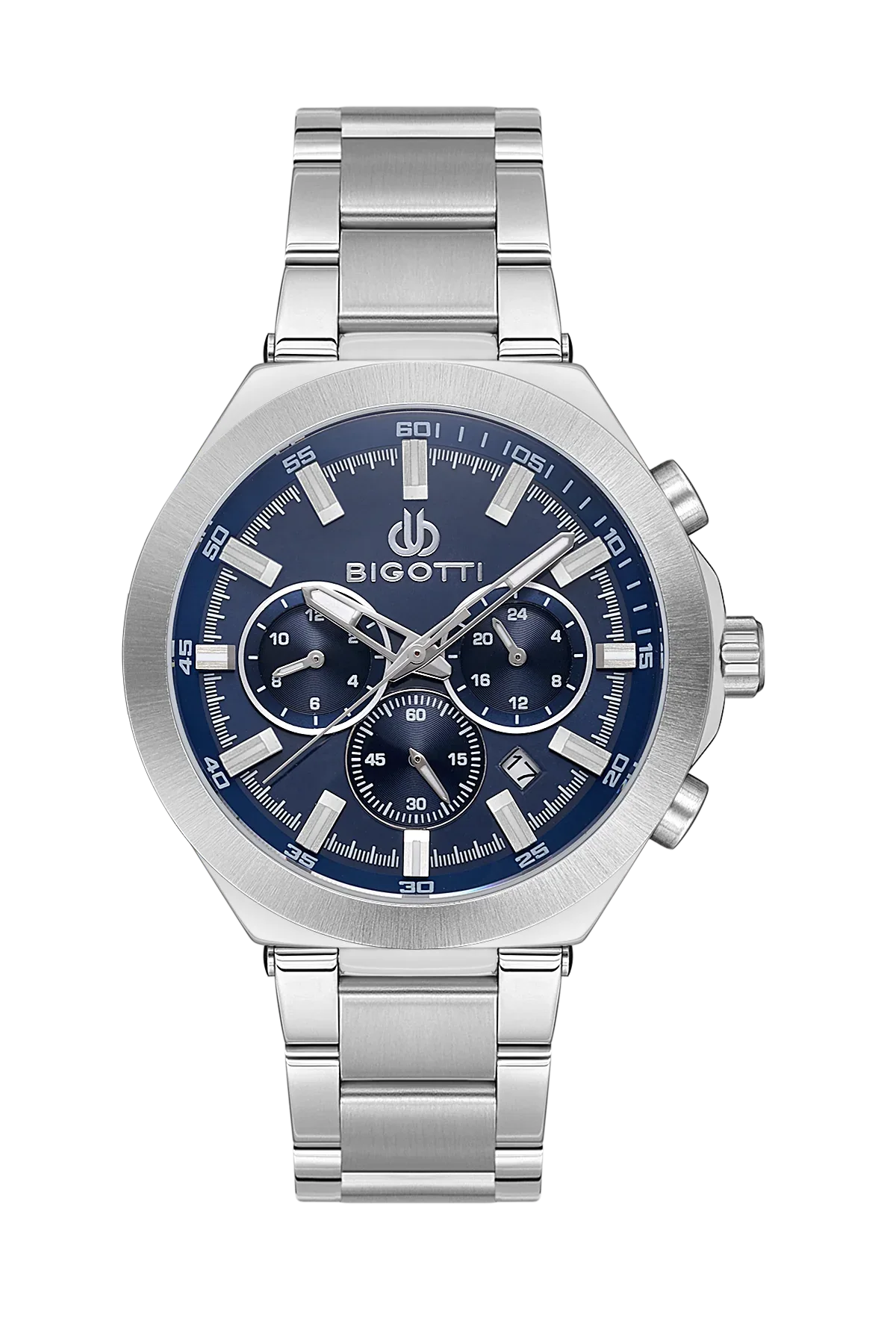 Bigotti Raffinato Silver Stainless Steel Watch for Men BG.1.10546-3 - Daniel Klein Saudi Arabia