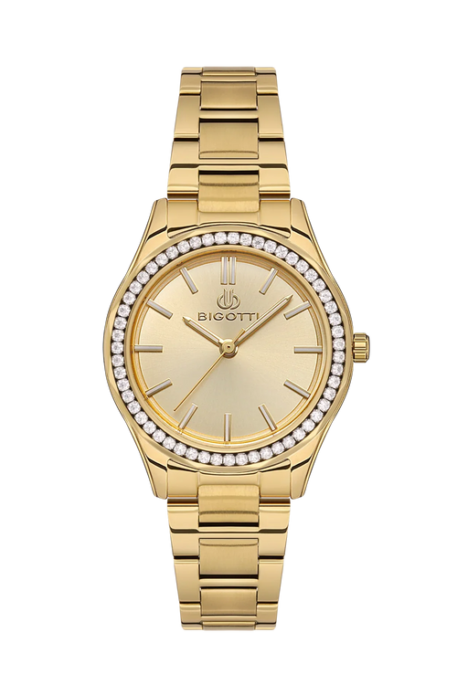 Bigotti Raffinato Gold Stainless Steel Watch for Women BG.1.10550-2 - Daniel Klein Saudi Arabia