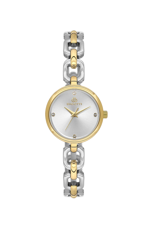 Bigotti Raffinato Silver and Gold Stainless Steel Watch for Women BG.1.10654-1 - Daniel Klein Saudi Arabia