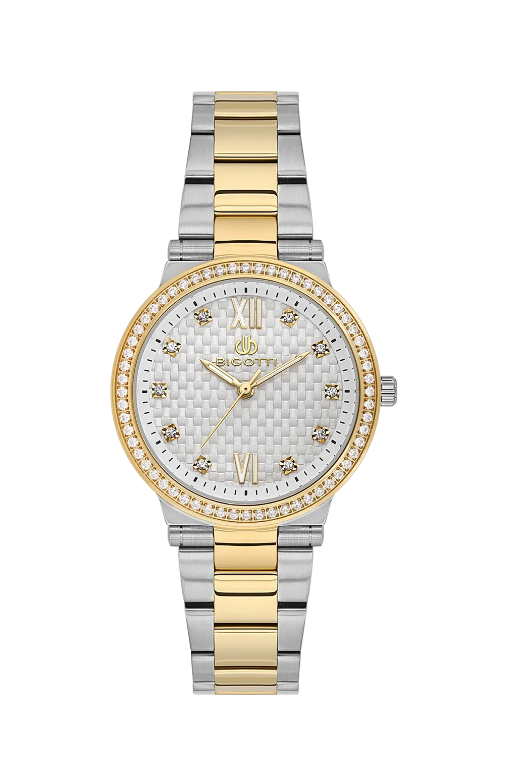 Bigotti Raffinato Silver and Gold Stainless Steel Watch for Women BG.1.10655-4 - Daniel Klein Saudi Arabia