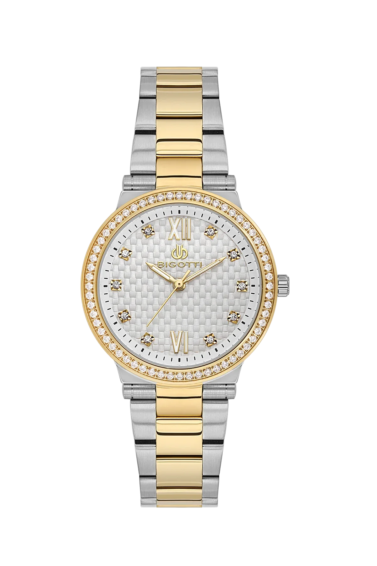 Bigotti Raffinato Silver and Gold Stainless Steel Watch for Women BG.1.10655-4 - Daniel Klein Saudi Arabia