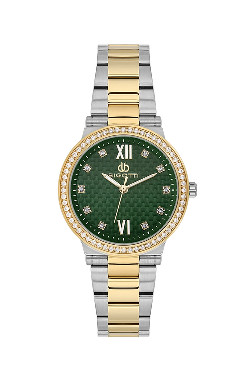 Bigotti Raffinato Silver and Gold Stainless Steel Watch for Women BG.1.10655-5 - Daniel Klein Saudi Arabia