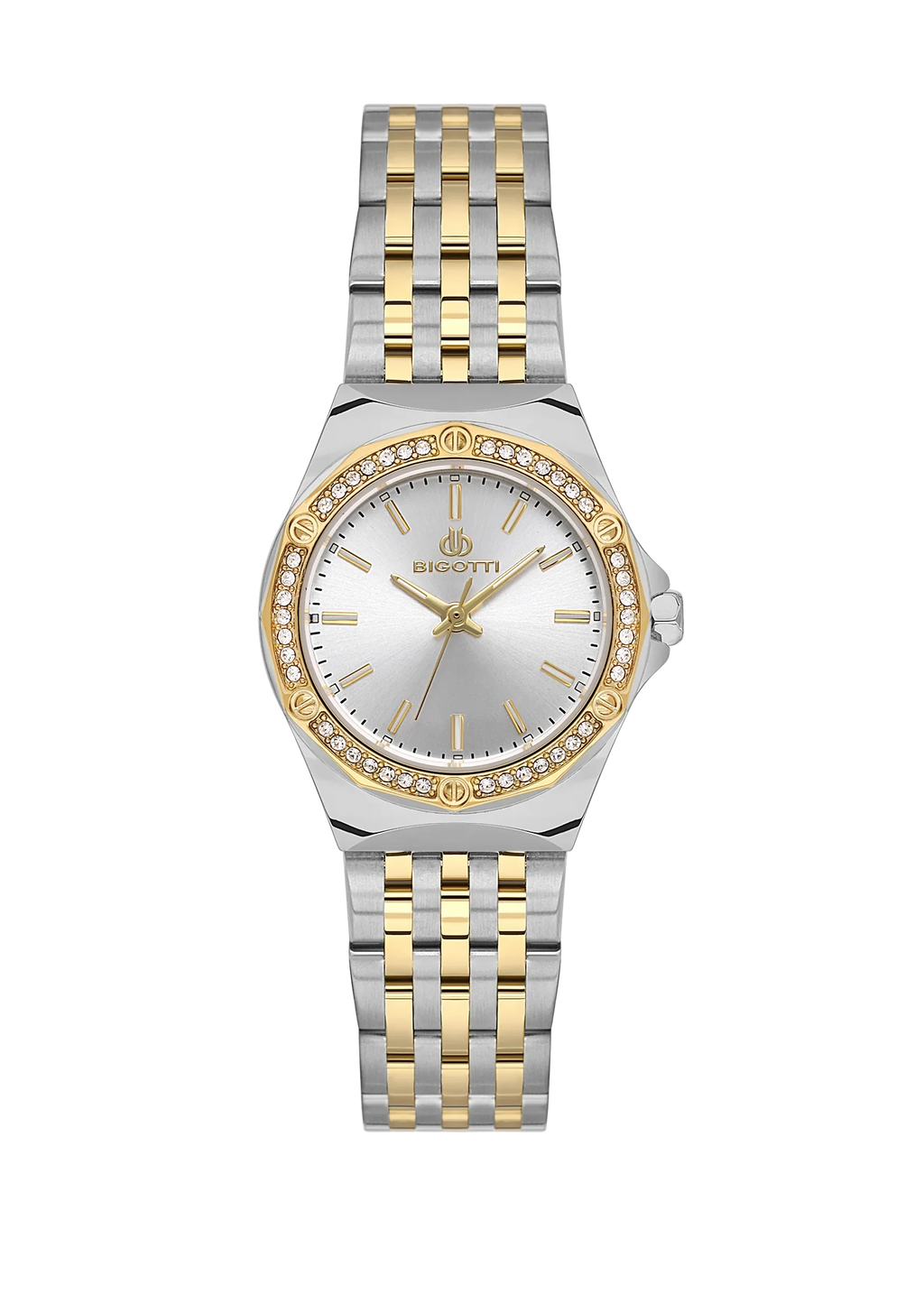 Bigotti Raffinato Silver and Gold Stainless Steel Watch for Women BG.1.10656-4 - Daniel Klein Saudi Arabia