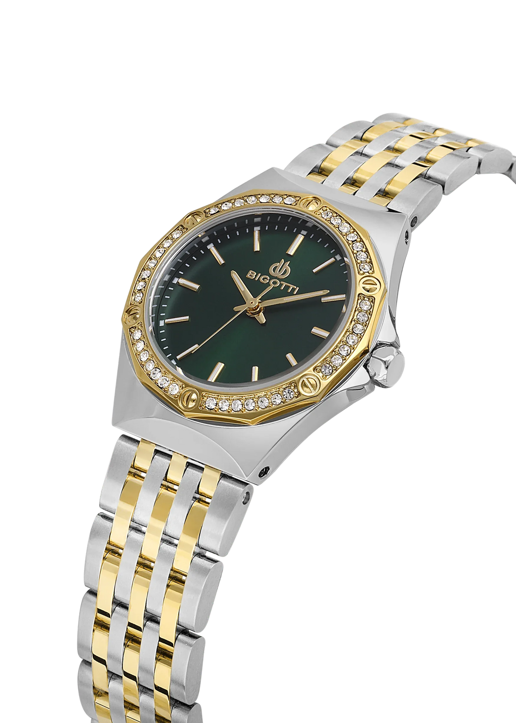 Bigotti Raffinato Silver and Gold Stainless Steel Watch for Women BG.1.10656-5 - Daniel Klein Saudi Arabia