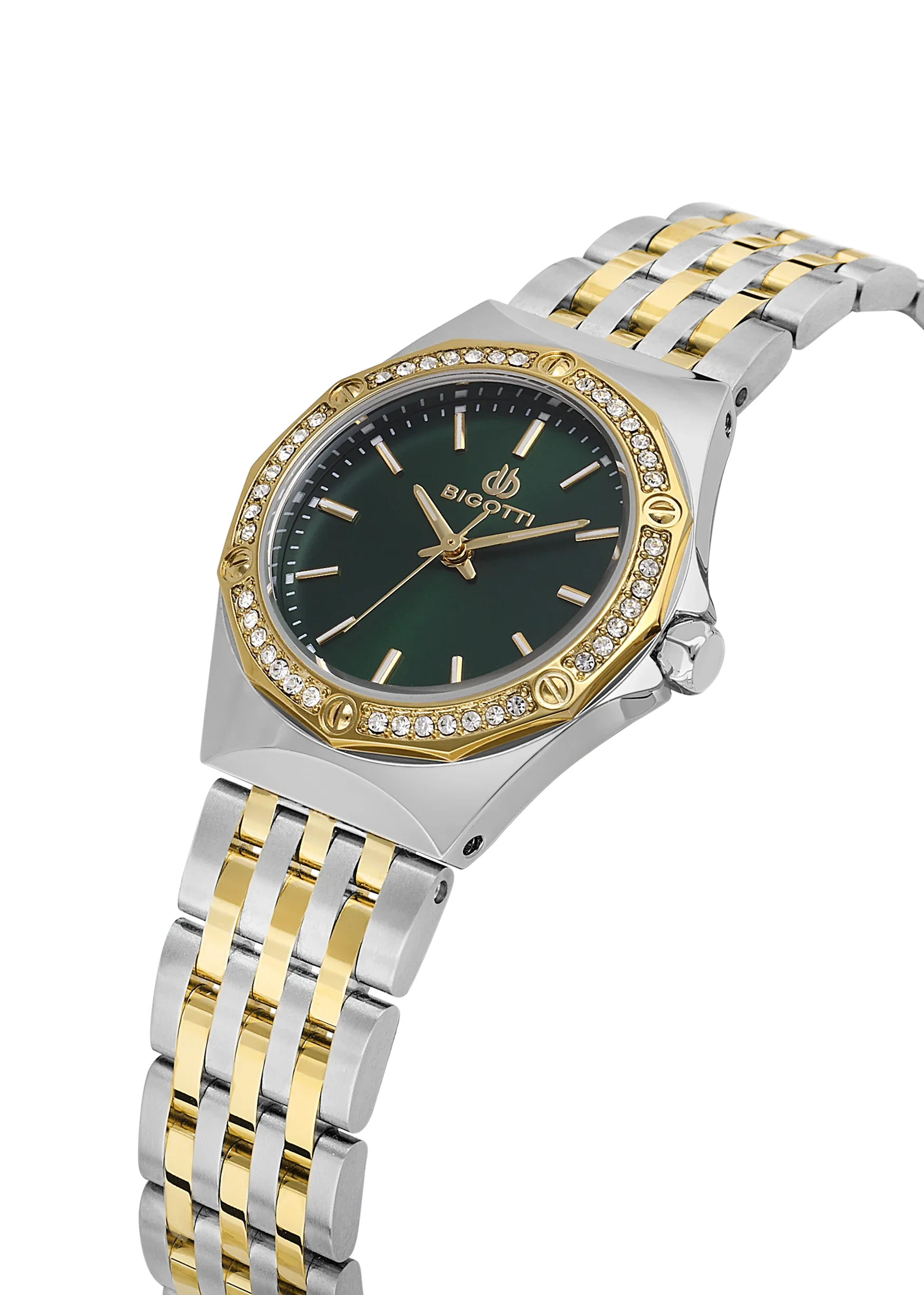 Bigotti Raffinato Silver and Gold Stainless Steel Watch for Women BG.1.10656-5 - Daniel Klein Saudi Arabia