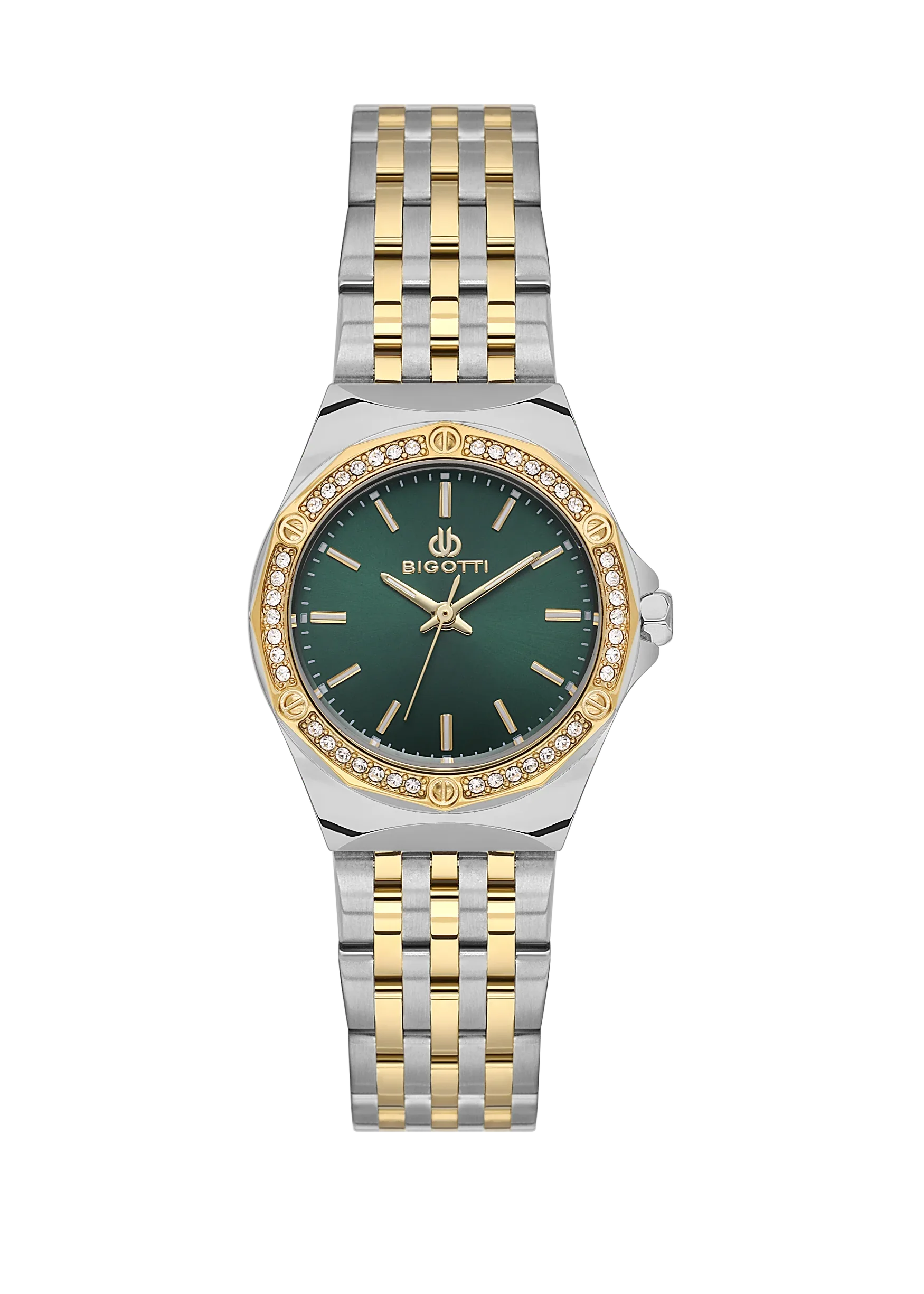 Bigotti Raffinato Silver and Gold Stainless Steel Watch for Women BG.1.10656-5 - Daniel Klein Saudi Arabia