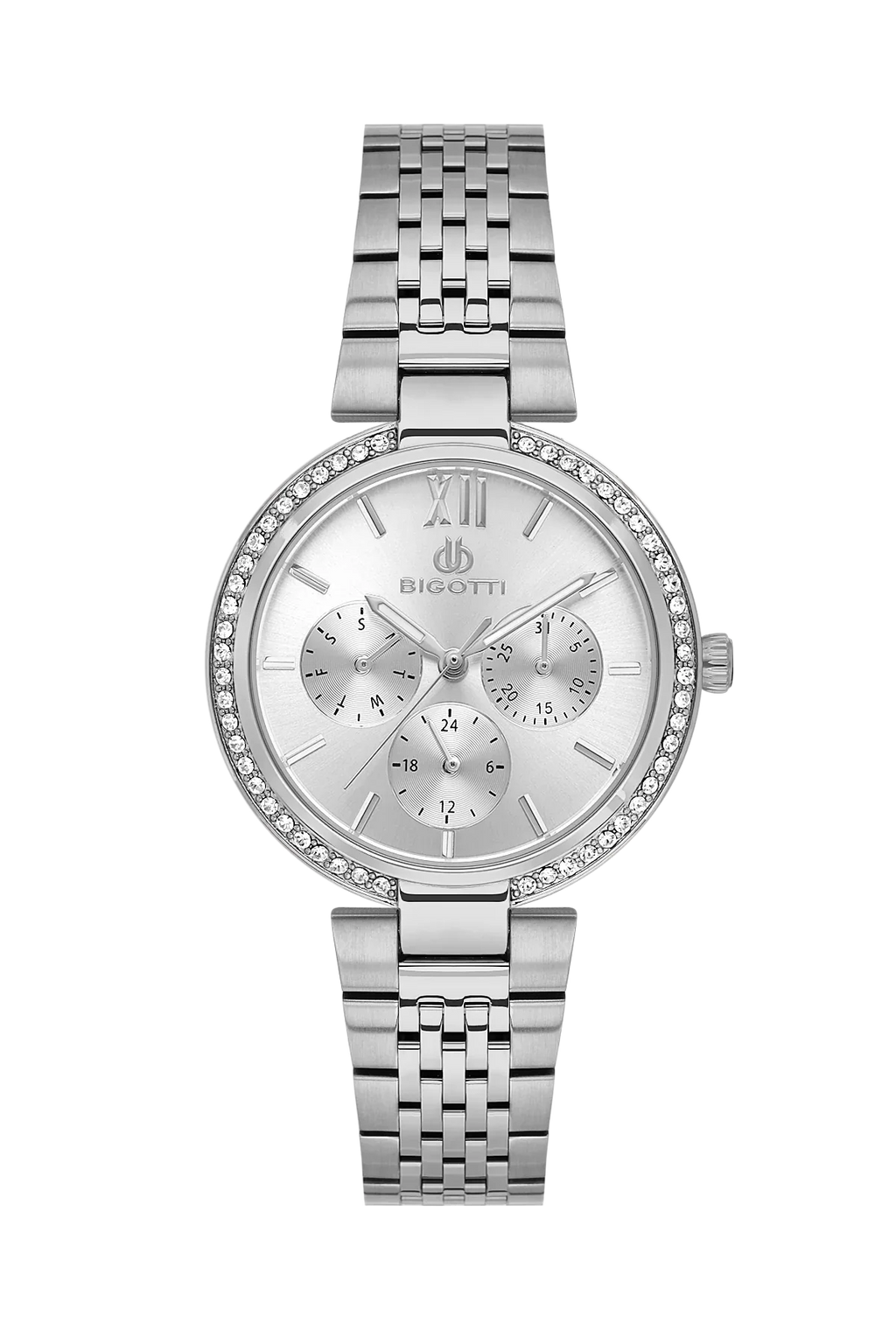 Bigotti Raffinato Silver Stainless Steel Watch for Women BG.1.10661-1 - Daniel Klein Saudi Arabia