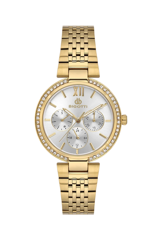 Bigotti Raffinato Gold Stainless Steel Watch for Women BG.1.10661-3 - Daniel Klein Saudi Arabia