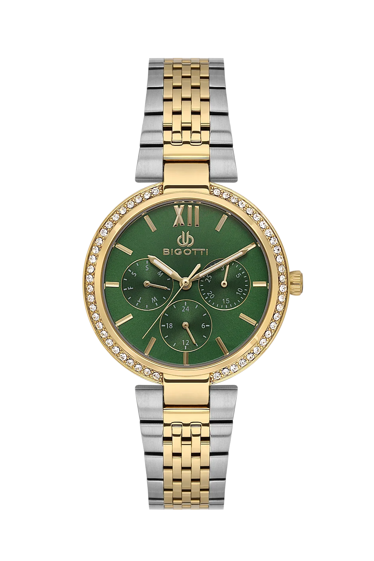 Bigotti Raffinato Silver and Gold Stainless Steel Watch for Women BG.1.10661-4 - Daniel Klein Saudi Arabia