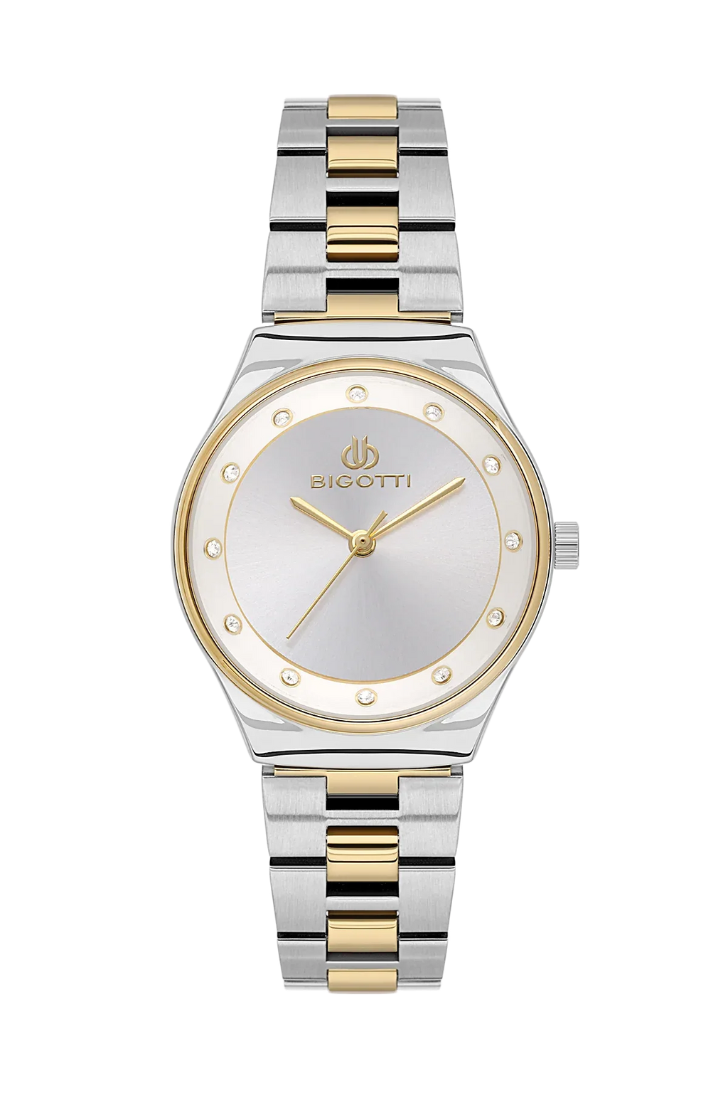 Bigotti Raffinato Silver and Gold Stainless Steel Watch for Women BG.1.10665-4 - Daniel Klein Saudi Arabia