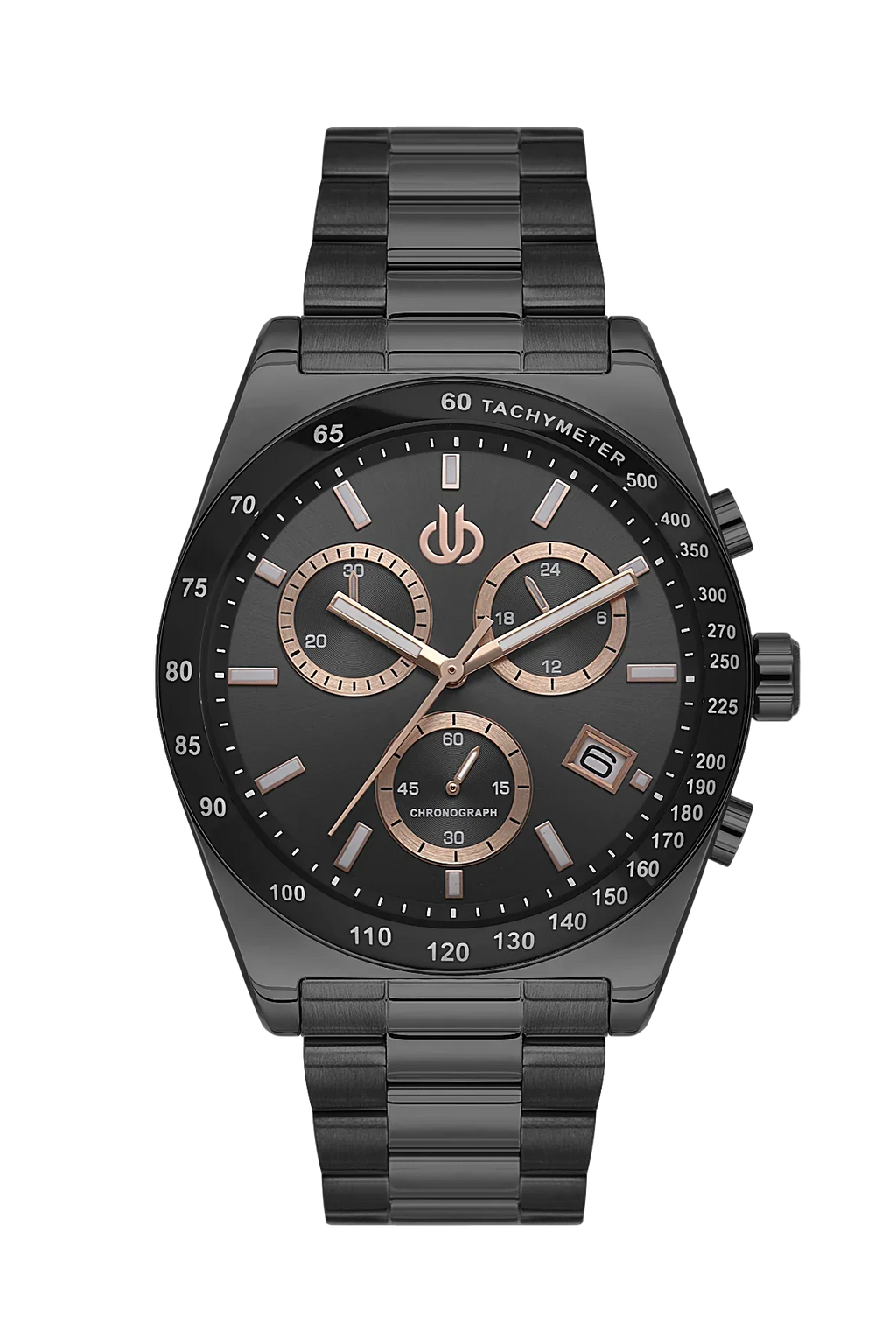 Bigotti Raffinato Black Stainless Steel Watch for Men BG.1.10669-5 - Daniel Klein Saudi Arabia