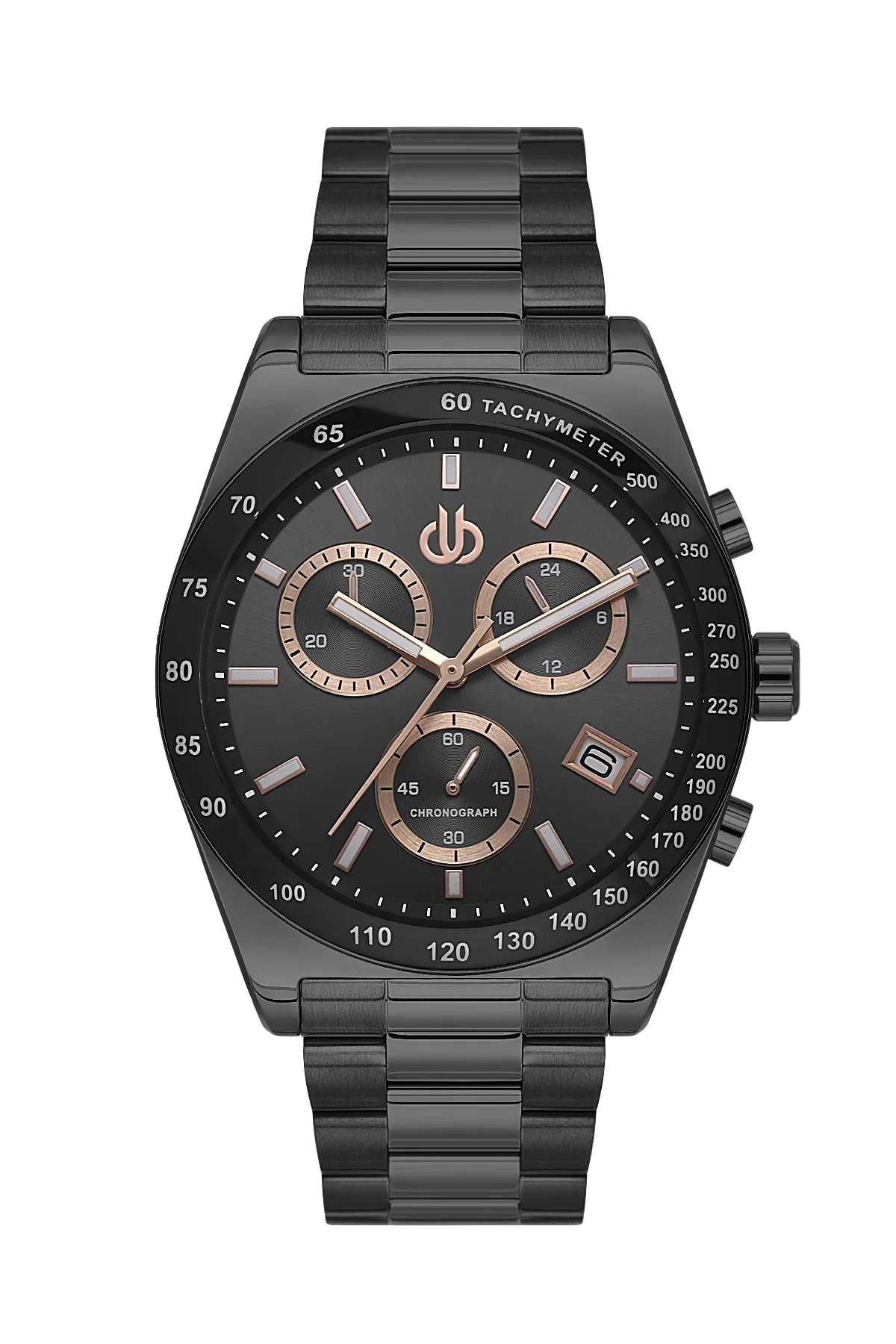 Bigotti Raffinato Black Stainless Steel Watch for Men BG.1.10669-5 - Daniel Klein Saudi Arabia