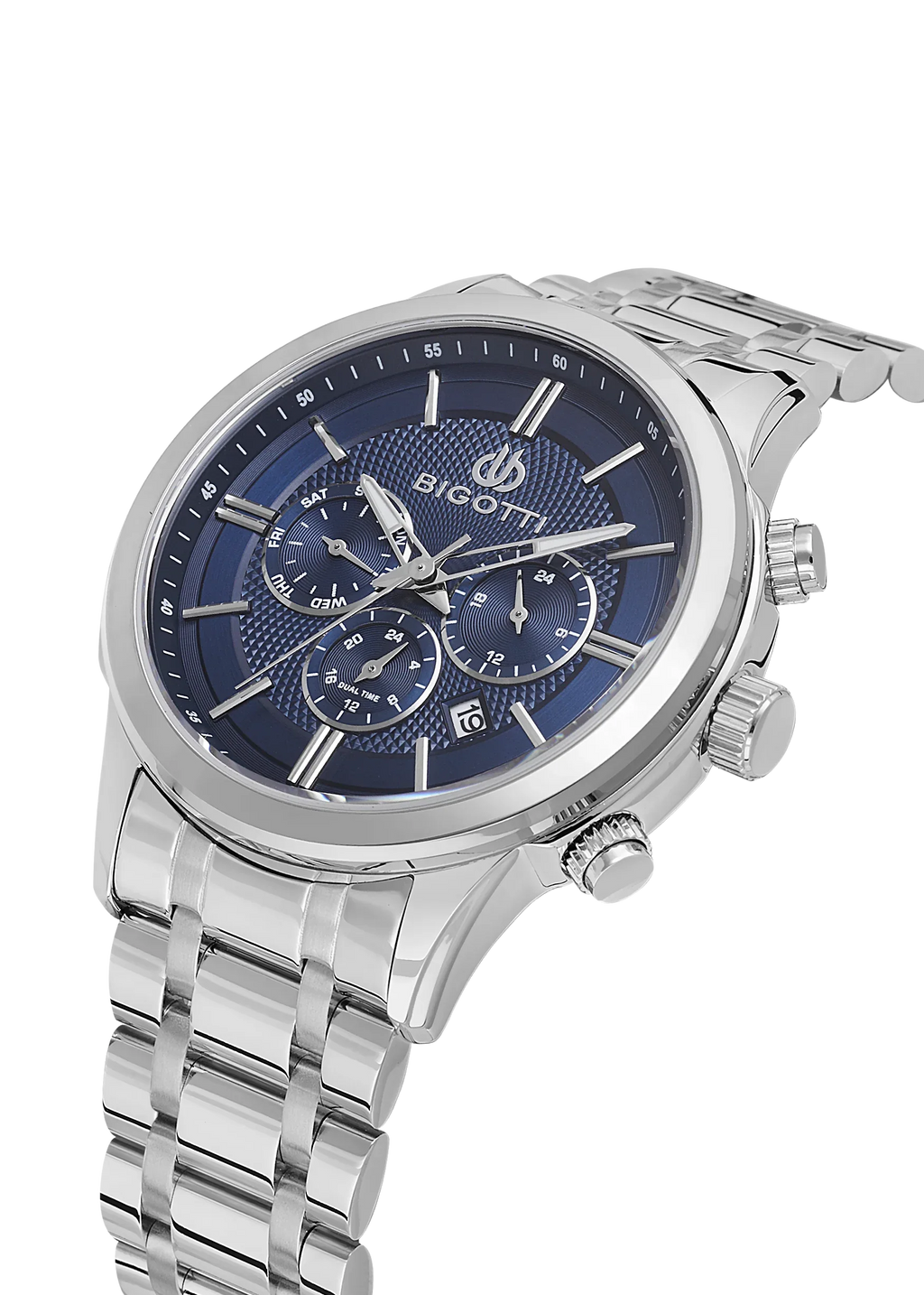 Bigotti Quotidiano Silver Stainless Steel Watch for Men BG.1.10670-3 - Daniel Klein Saudi Arabia