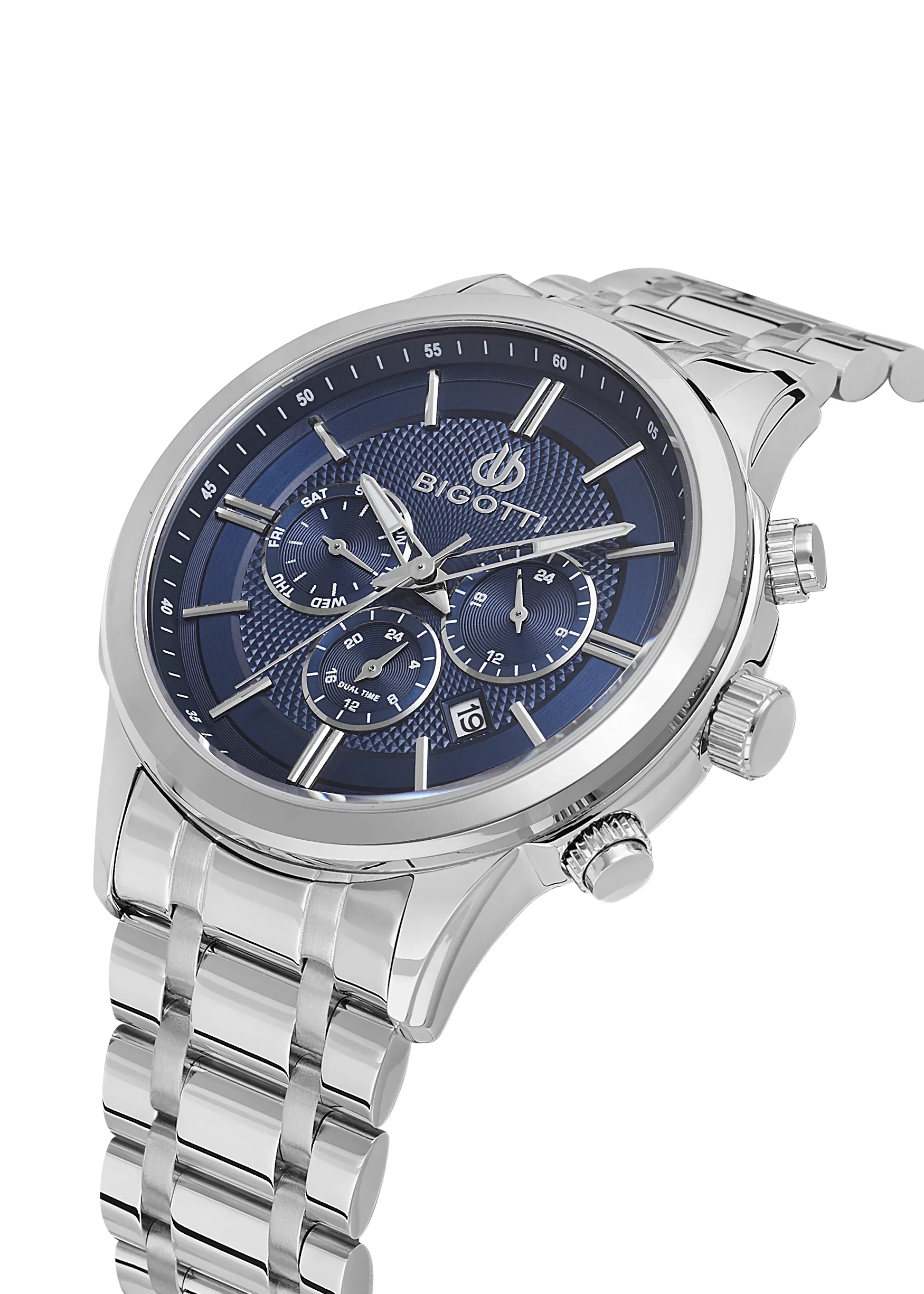 Bigotti Quotidiano Silver Stainless Steel Watch for Men BG.1.10670-3 - Daniel Klein Saudi Arabia