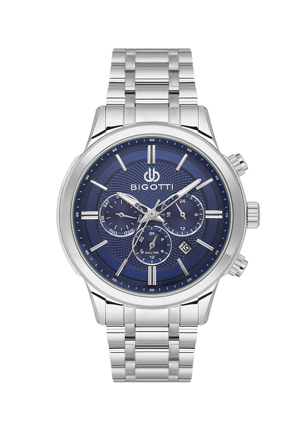 Bigotti Quotidiano Silver Stainless Steel Watch for Men BG.1.10670-3 - Daniel Klein Saudi Arabia