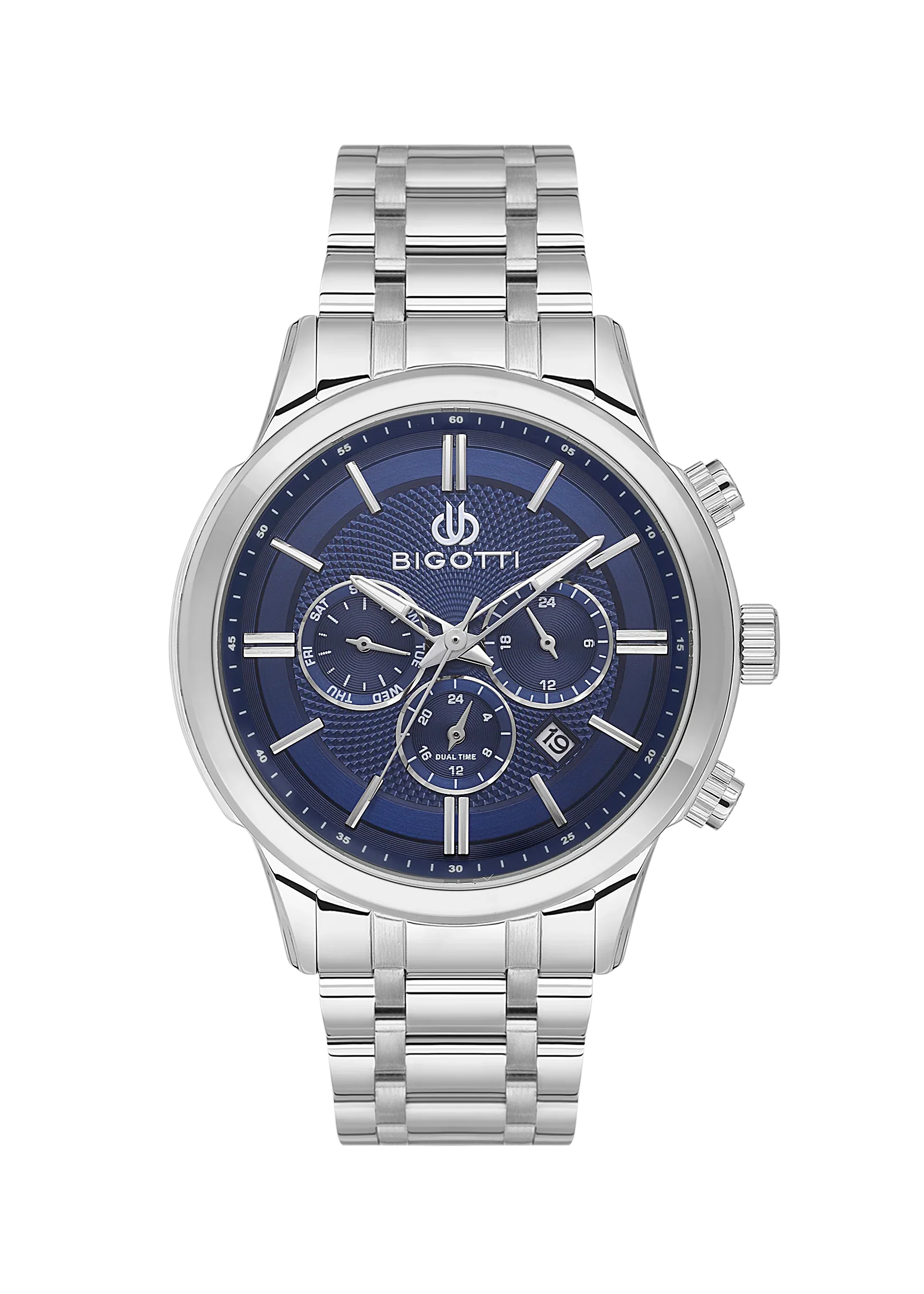 Bigotti Quotidiano Silver Stainless Steel Watch for Men BG.1.10670-3 - Daniel Klein Saudi Arabia