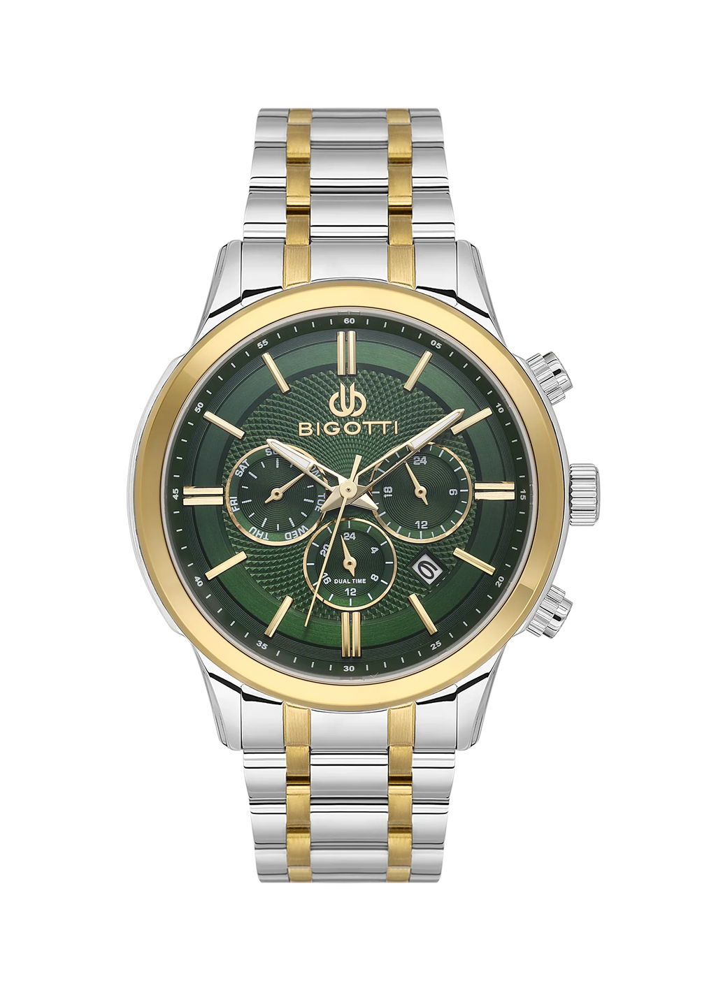 Bigotti Quotidiano Silver and Gold Stainless Steel Watch for Men BG.1.10670-4 - Daniel Klein Saudi Arabia