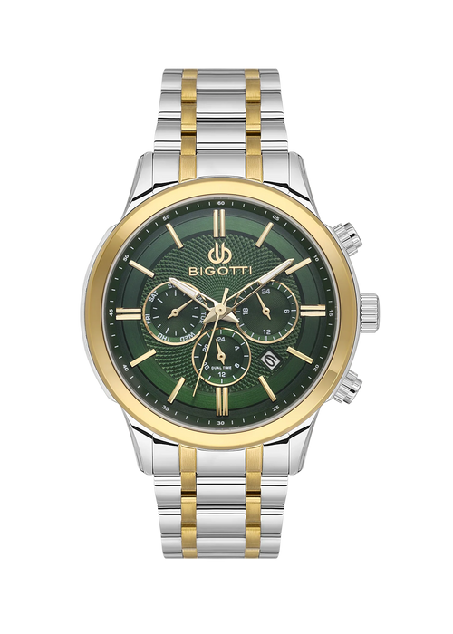 Bigotti Quotidiano Silver and Gold Stainless Steel Watch for Men BG.1.10670-4 - Daniel Klein Saudi Arabia
