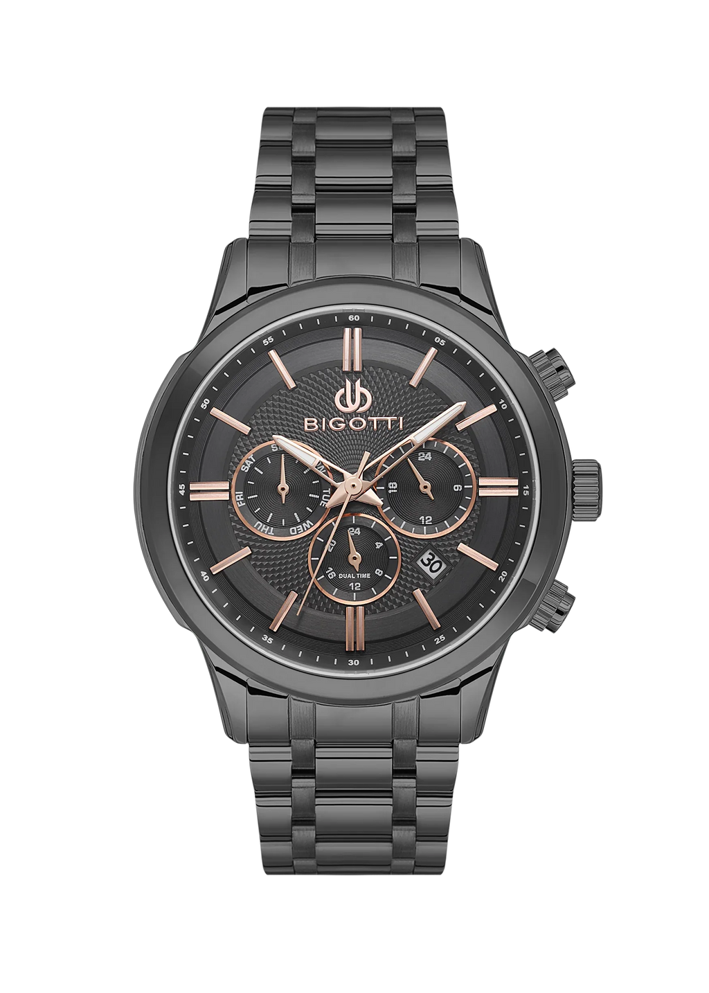 Bigotti Quotidiano Black Stainless Steel Watch for Men BG.1.10670-5 - Daniel Klein Saudi Arabia