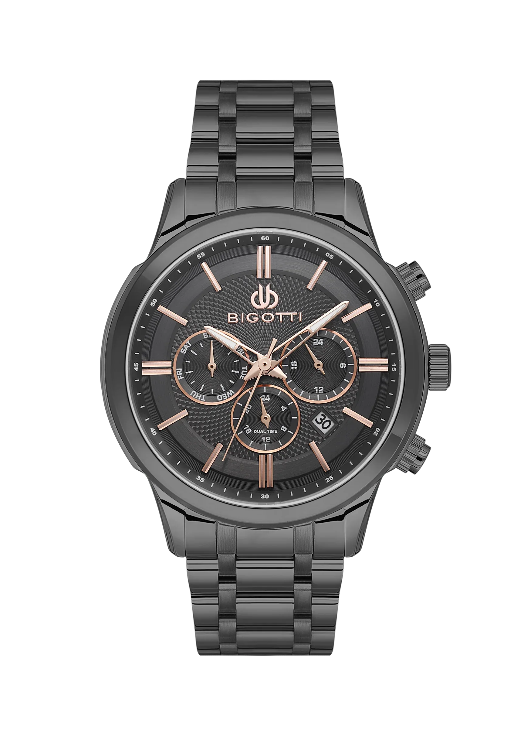 Bigotti Quotidiano Black Stainless Steel Watch for Men BG.1.10670-5 - Daniel Klein Saudi Arabia