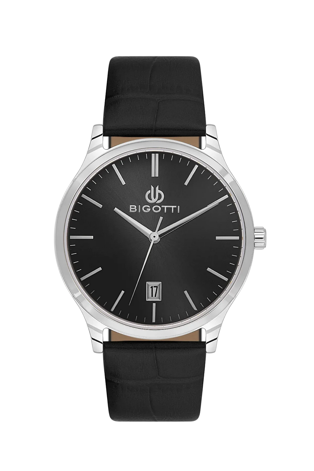 Bigotti Quotidiano Black Genuine Leather Watch for Men BG.1.10672-2 - Daniel Klein Saudi Arabia