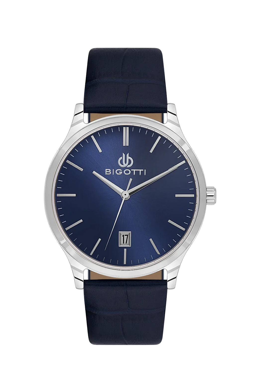 Bigotti Quotidiano Dark Blue Genuine Leather Watch for Men BG.1.10672-3 - Daniel Klein Saudi Arabia