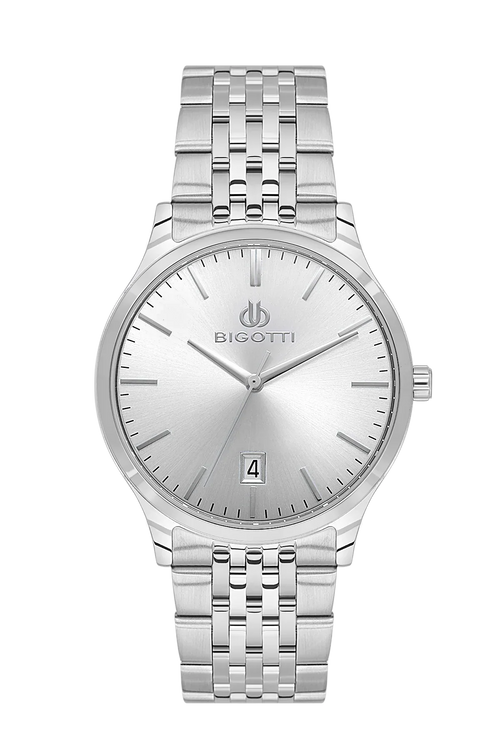 Bigotti Quotidiano Silver Stainless Steel Watch for Men BG.1.10673-1 - Daniel Klein Saudi Arabia