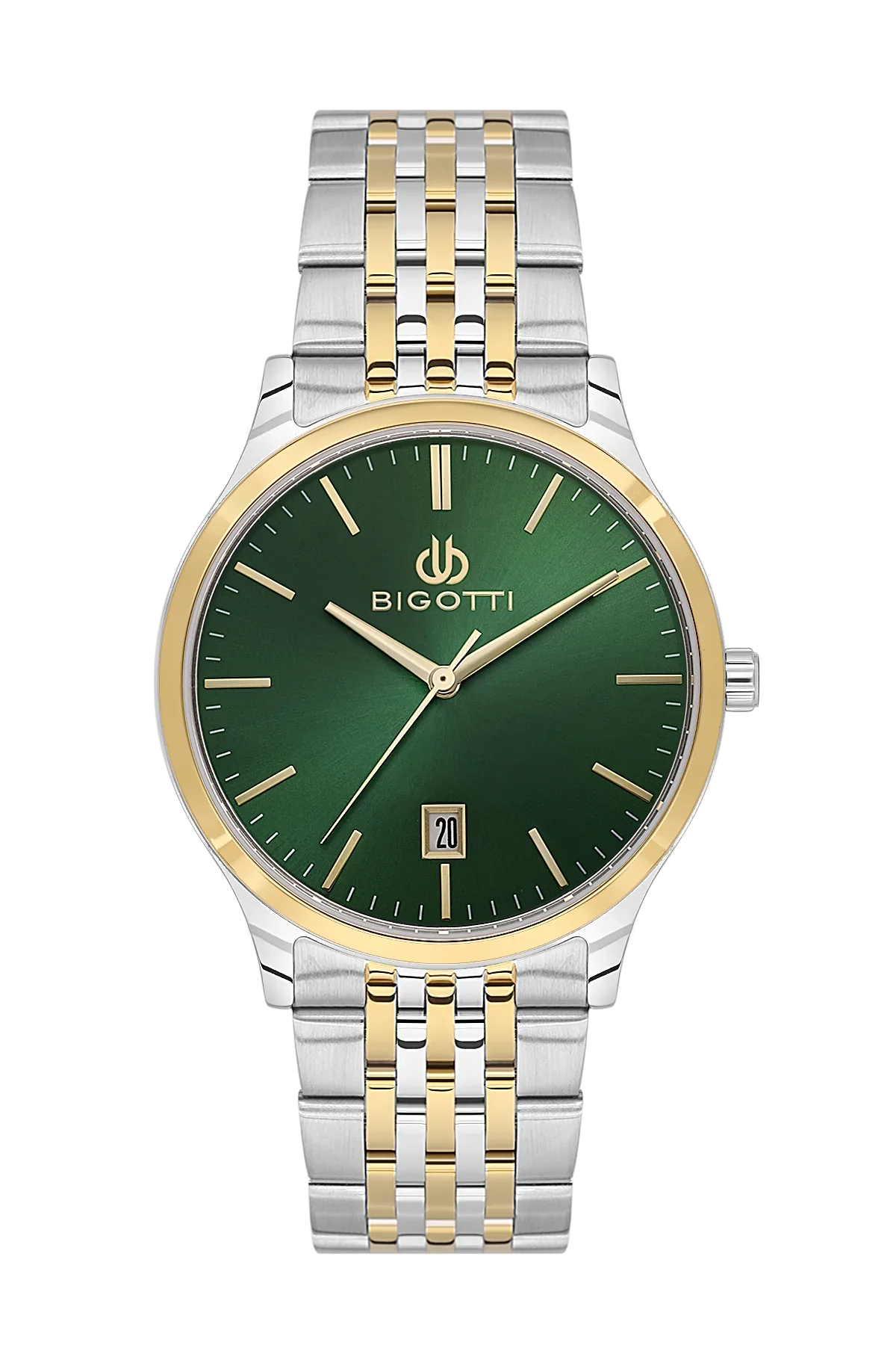 Bigotti Quotidiano Silver and Gold Stainless Steel Watch for Men BG.1.10673-4 - Daniel Klein Saudi Arabia