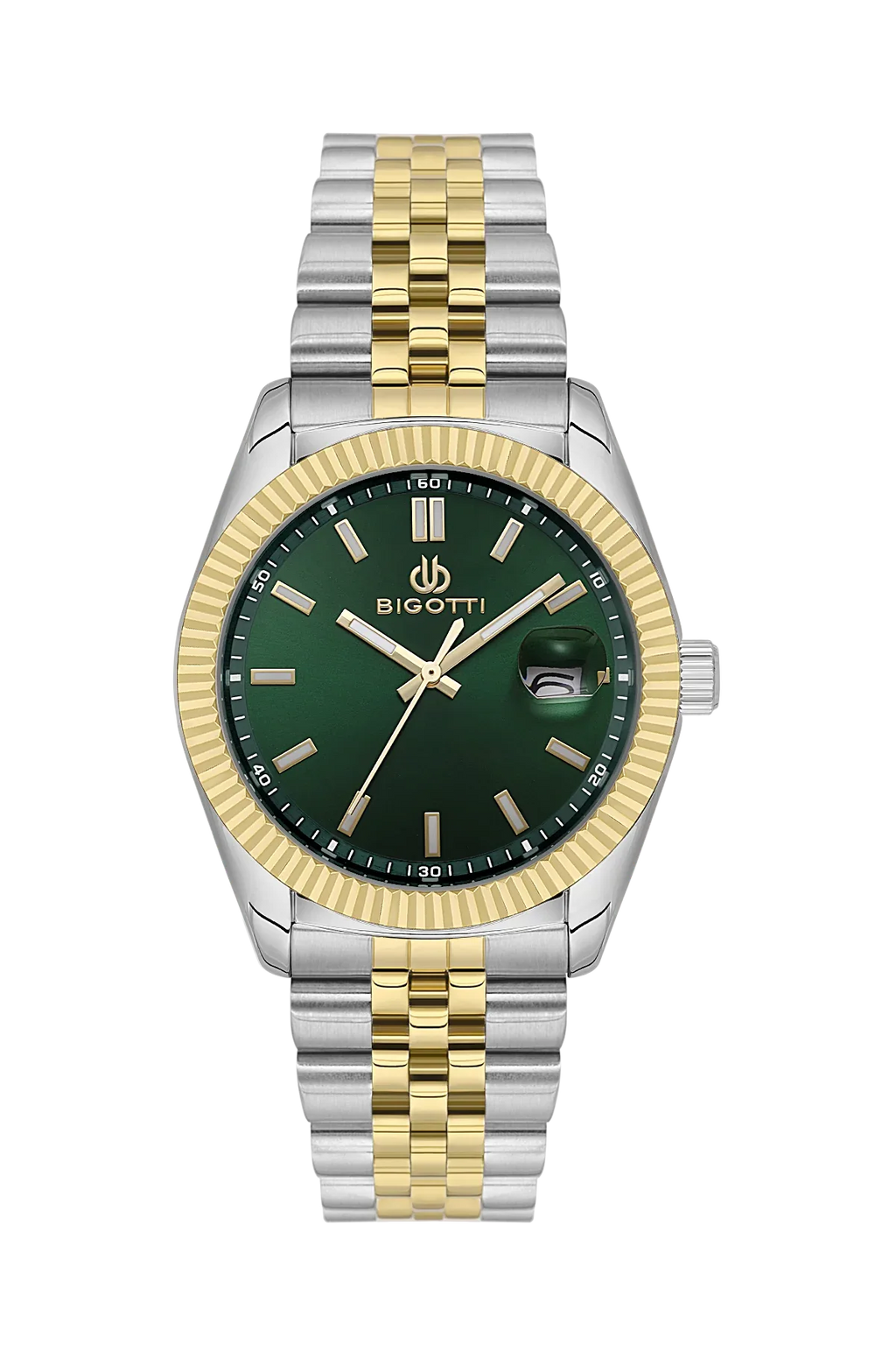 Bigotti Quotidiano Silver and Gold Stainless Steel Watch for Men BG.1.10676-5 - Daniel Klein Saudi Arabia