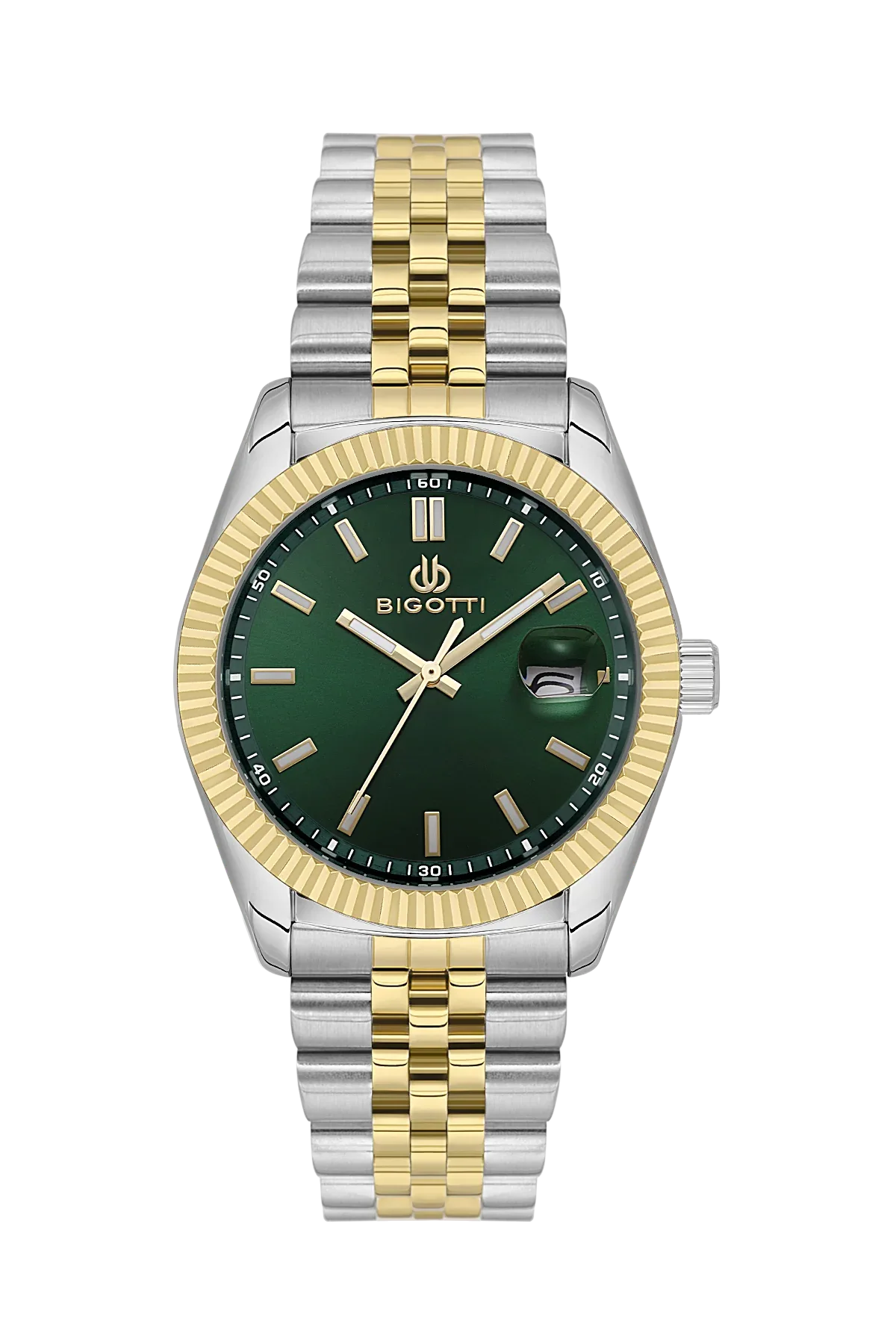 Bigotti Quotidiano Silver and Gold Stainless Steel Watch for Men BG.1.10676-5 - Daniel Klein Saudi Arabia