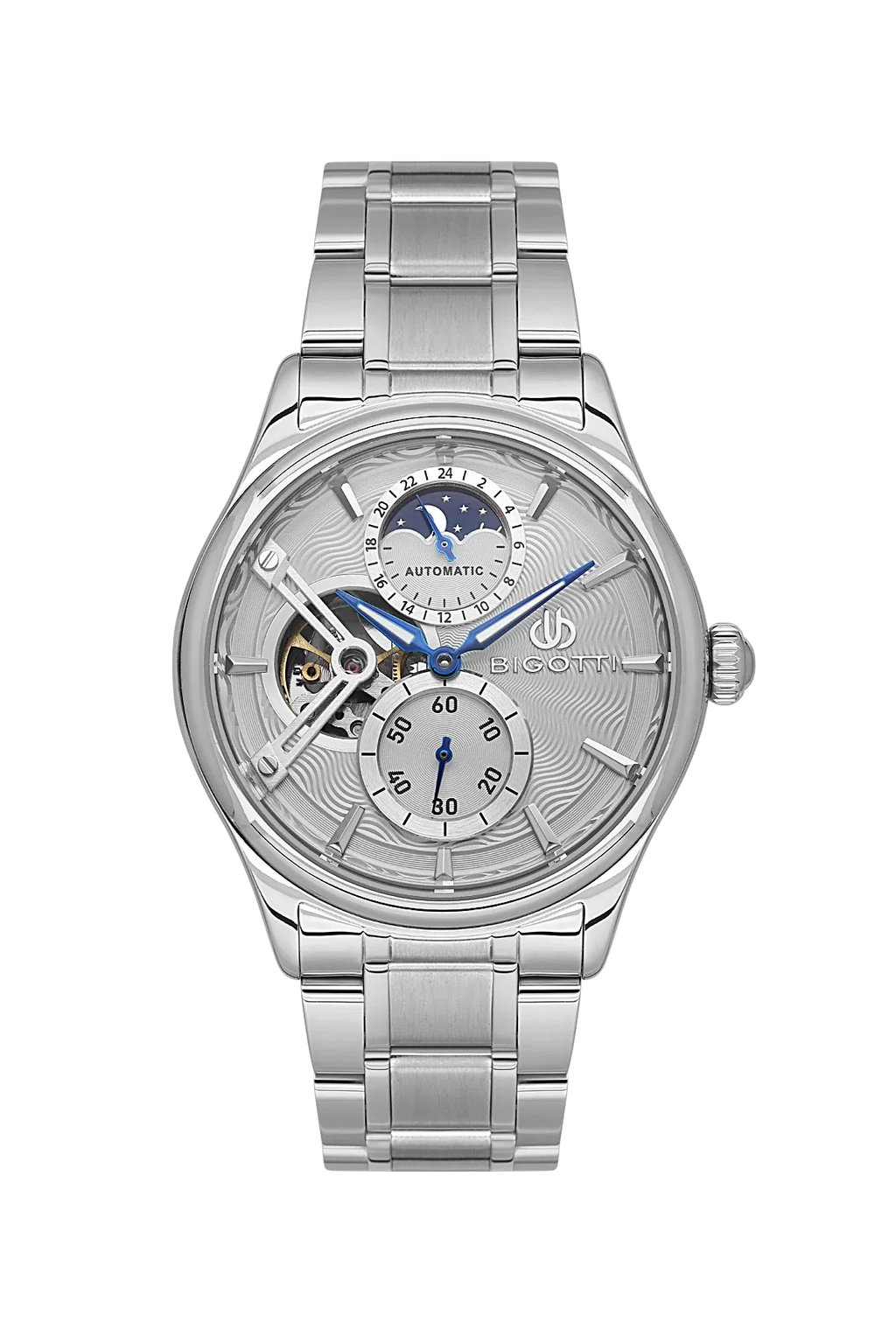 Bigotti Raffinato Silver Stainless Steel Watch for Men BG.1.10683-1 - Daniel Klein Saudi Arabia