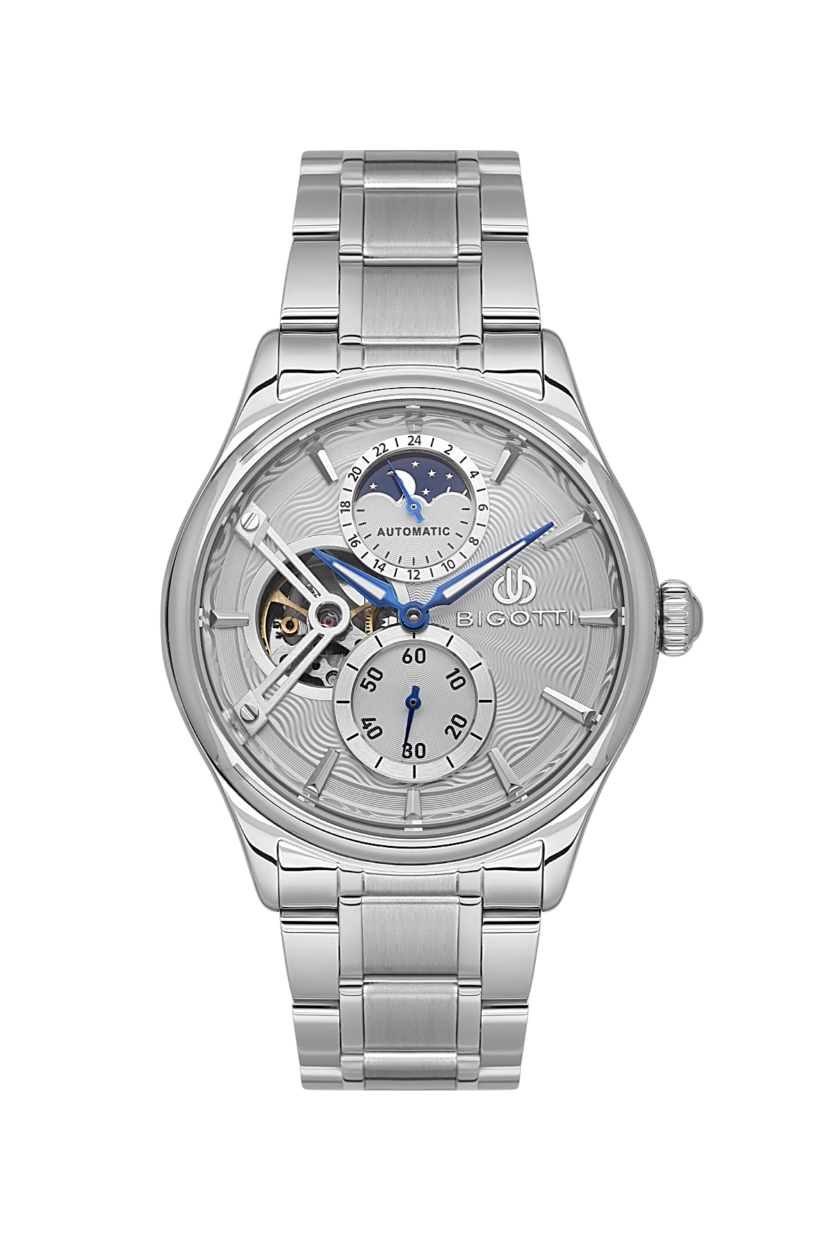 Bigotti Raffinato Silver Stainless Steel Watch for Men BG.1.10683-1