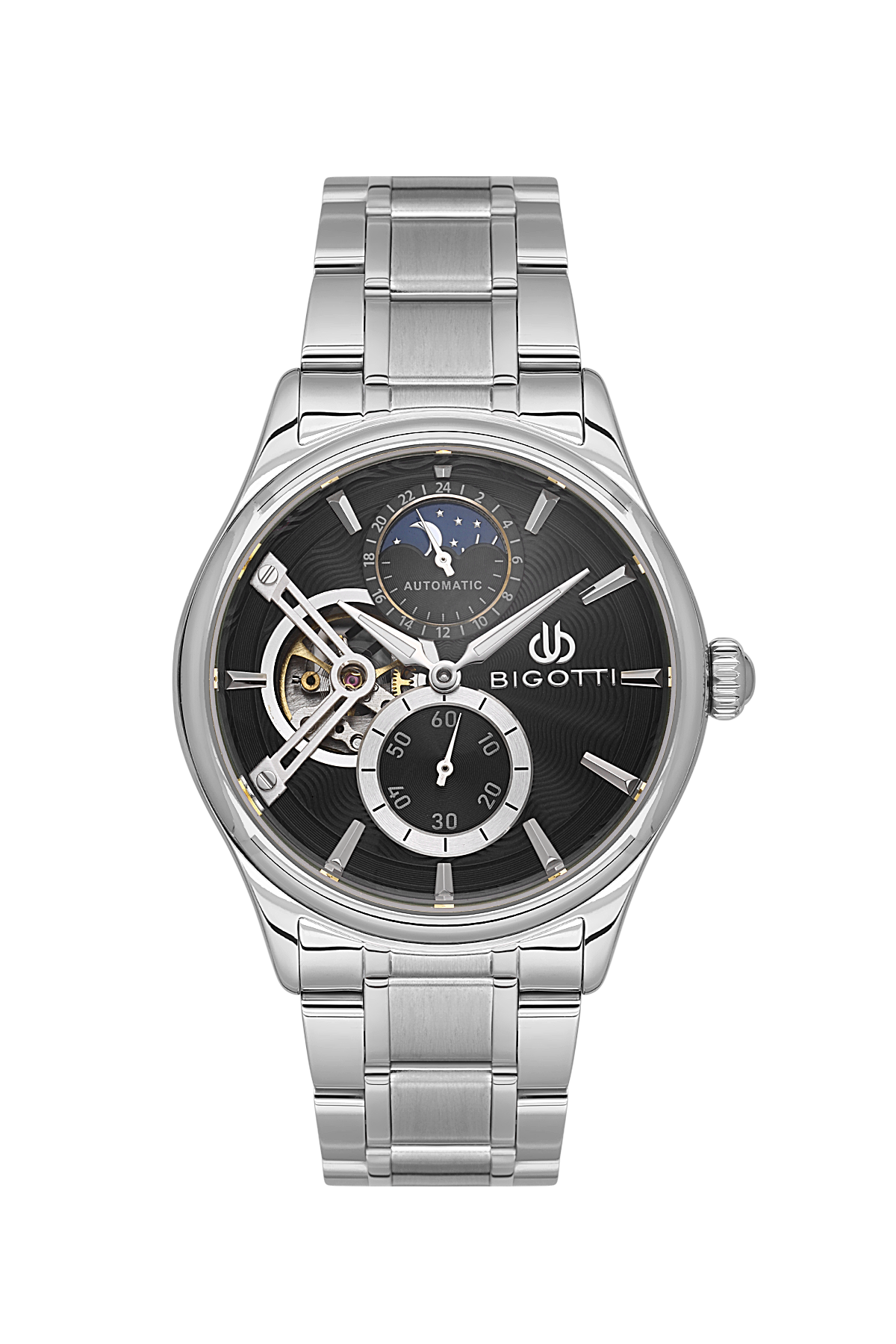 Bigotti Raffinato Silver Stainless Steel Watch for Men BG.1.10683-2