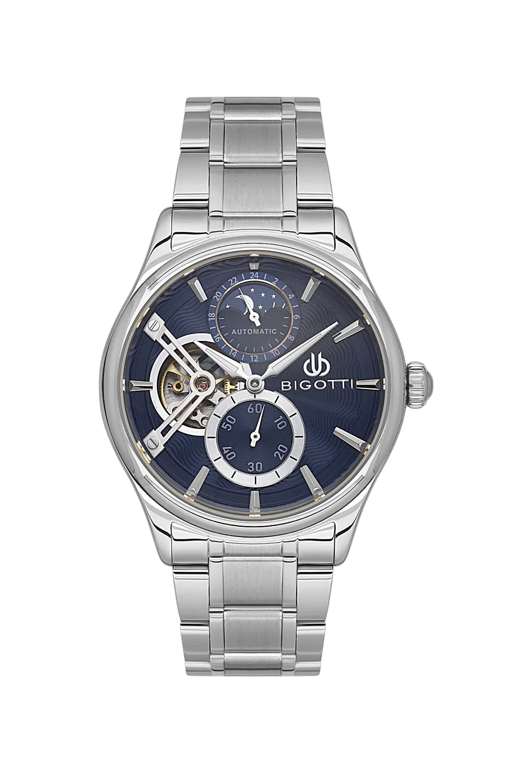 Bigotti Raffinato Silver Stainless Steel Watch for Men BG.1.10683-3