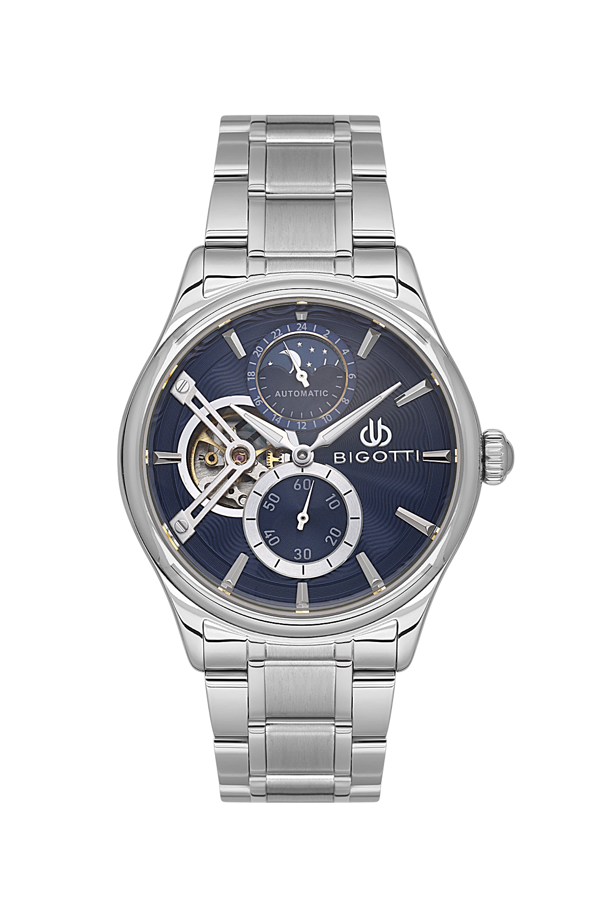 Bigotti Raffinato Silver Stainless Steel Watch for Men BG.1.10683-3