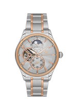 Bigotti Raffinato Silver and Rose Gold Stainless Steel Watch for Men BG.1.10683-5